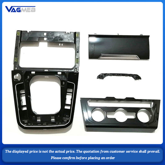 For VW Passat B8 OEM Inner MIB Radio Player Panel Frame Air Conditioning Ashtray Cover Shift Knob Decorative Frame Piano Black