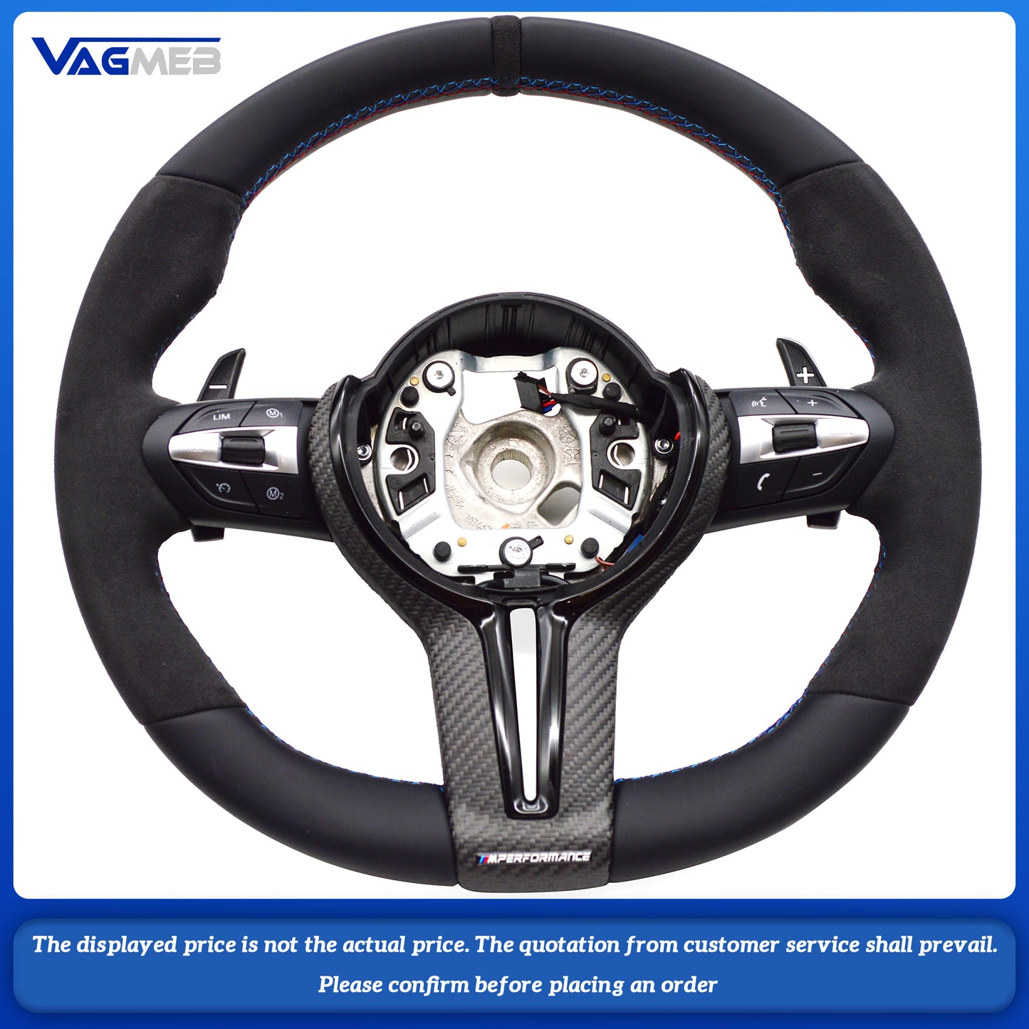 For BMW F30 F32 F10 F20 F07 F01 E46 E60 E90 M3 M5 M6 steering wheel