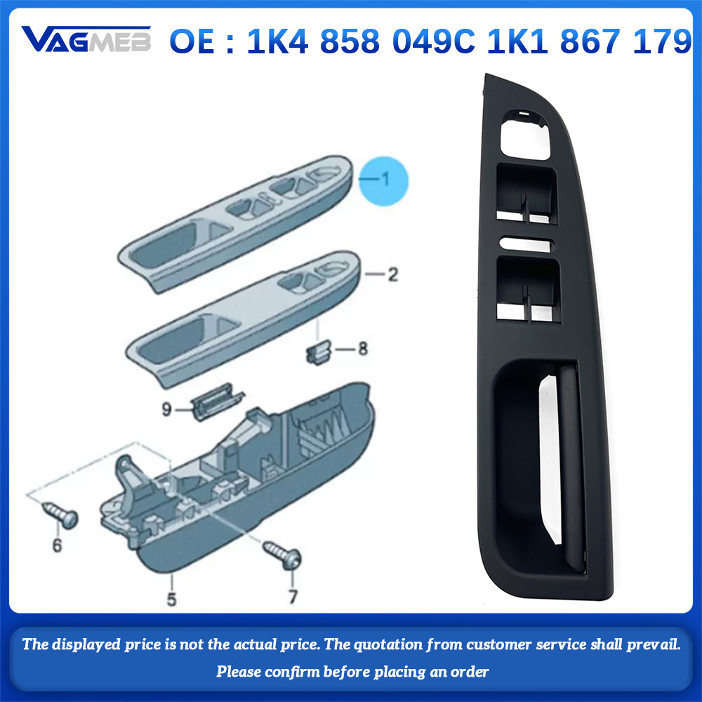 Power Master Window Switch Control Panel for VW MK5 Golf 5 1K4 858 049C 1K1 867 179