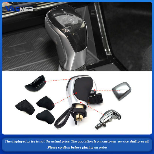 Electronic LED Shift Handle Alcantara leather side cover for VW Golf Mk6 Mk7 Passat B7 B8 Tiguan Mk2 Dsg, Car Accessories