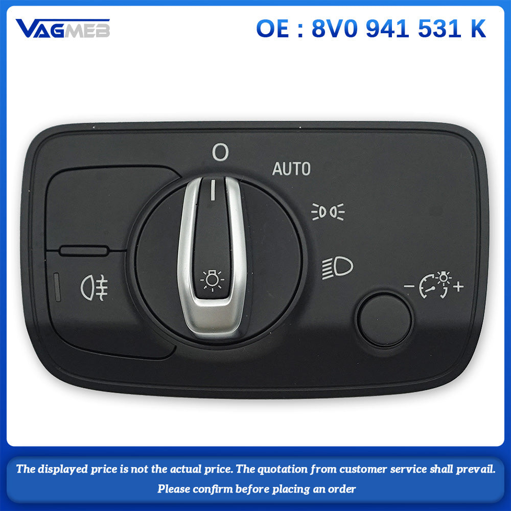 8V0 941 531 K Car Headlight Control switch Headlight button Light switch For Audi A3
