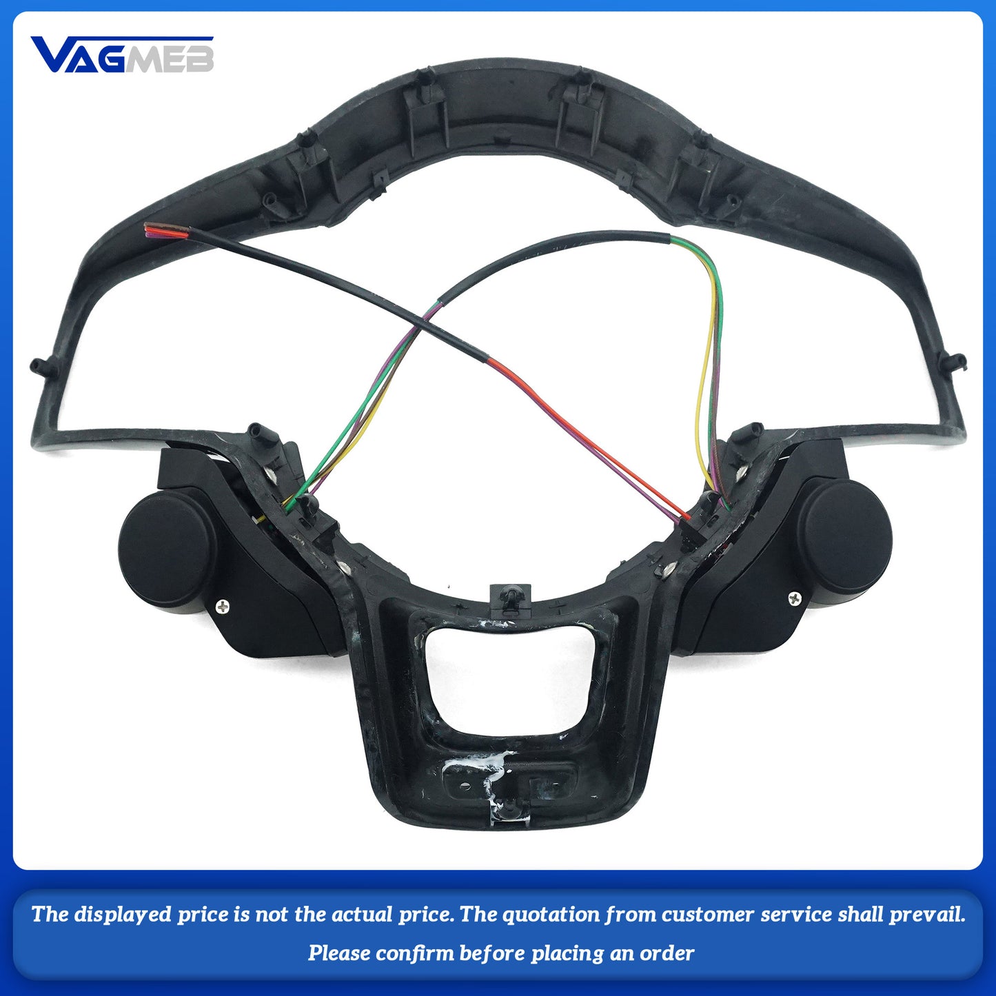 For VW Golf 7 (MK7, MK7.5) GTI R, GTD, GTE models with LED lighting, red foil carbon fiber trim, and R8 dual-spoke steering wheel