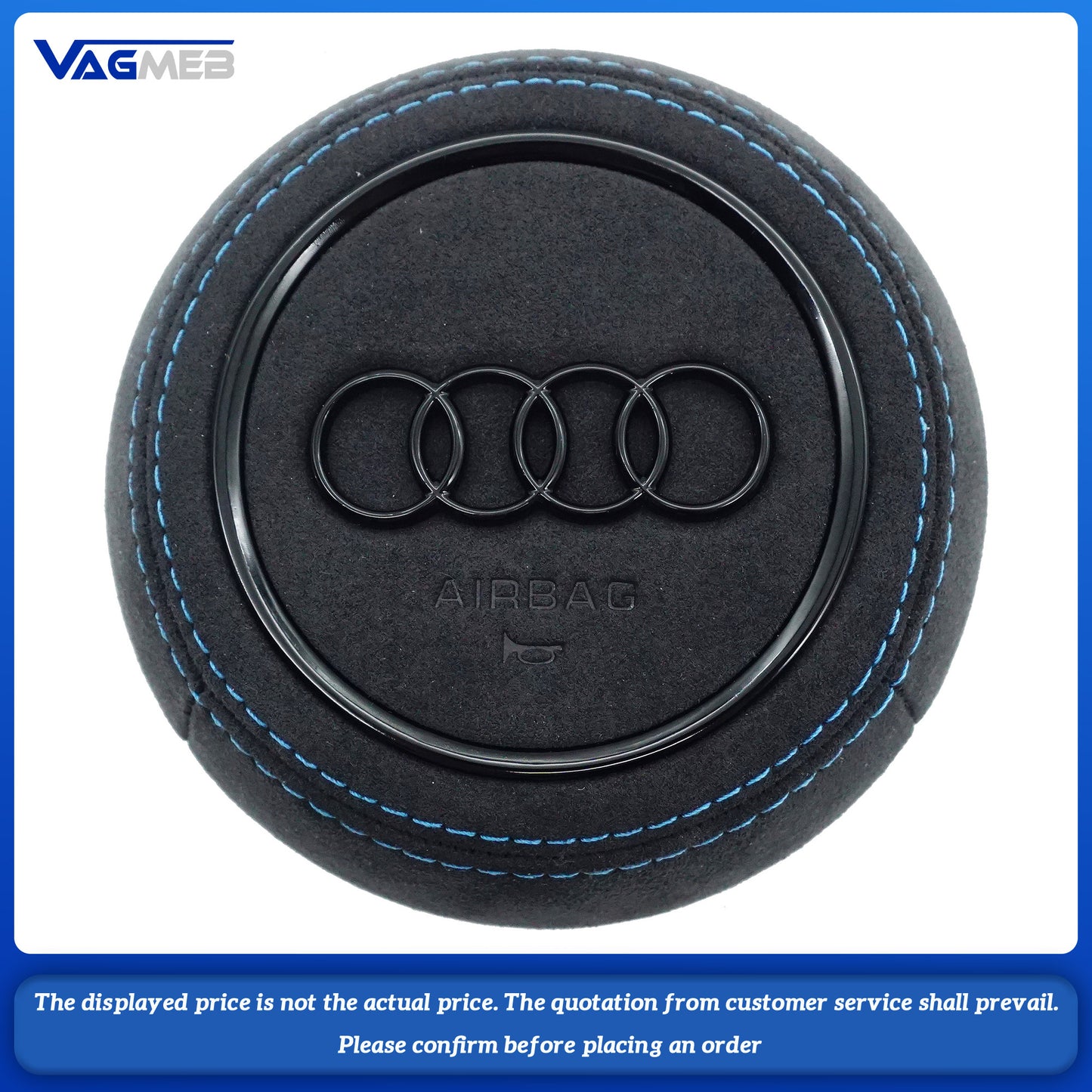 Carbon Fiber Customized LED Steering Wheel For Audi RS LOGO A4B9