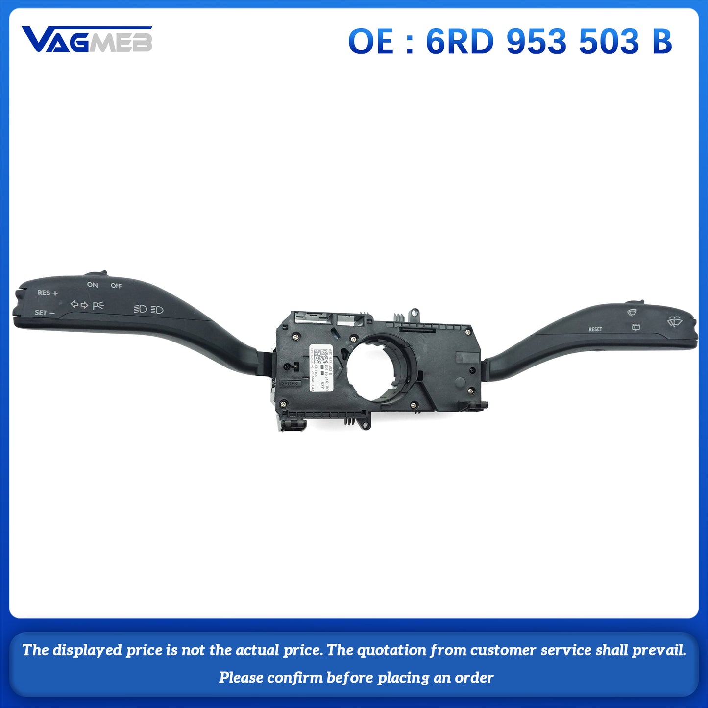 Turn signal switch, wiper switch, high and low beam combination switch, suitable For Skoda Fabia 6RD 953 503B