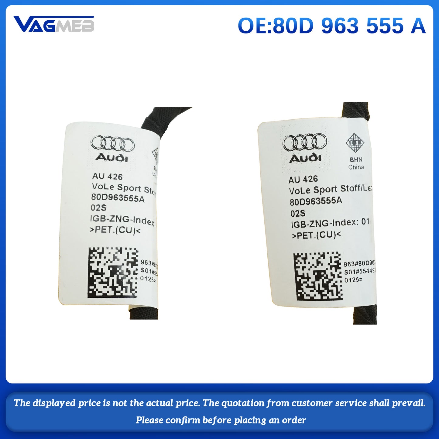 For Audi A38Y seat heating package