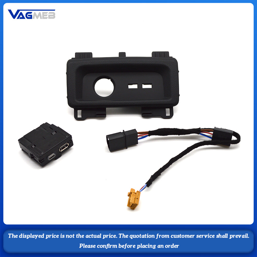 LHD original 5Q0 035 726 L 8W0 863 324 A 8W0863324A For Audi A4 B9 S4 RS4 A5 F5 S5 rear USB charging port interface USB-C