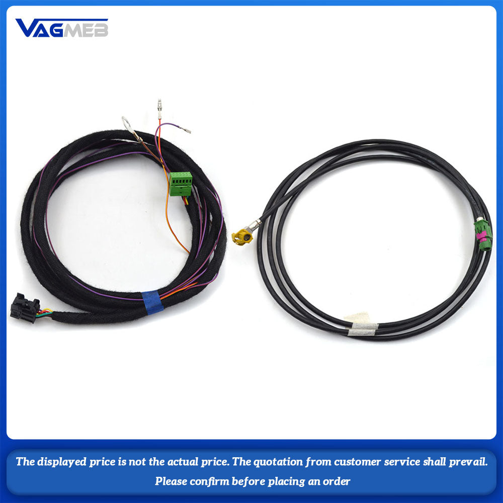 For Audi A4 B9 A5 B9 Q5 MIB2 Carplay Switch smart phone USB interface CarPlay USB AUX IN Plug Cable 8W0 035 724