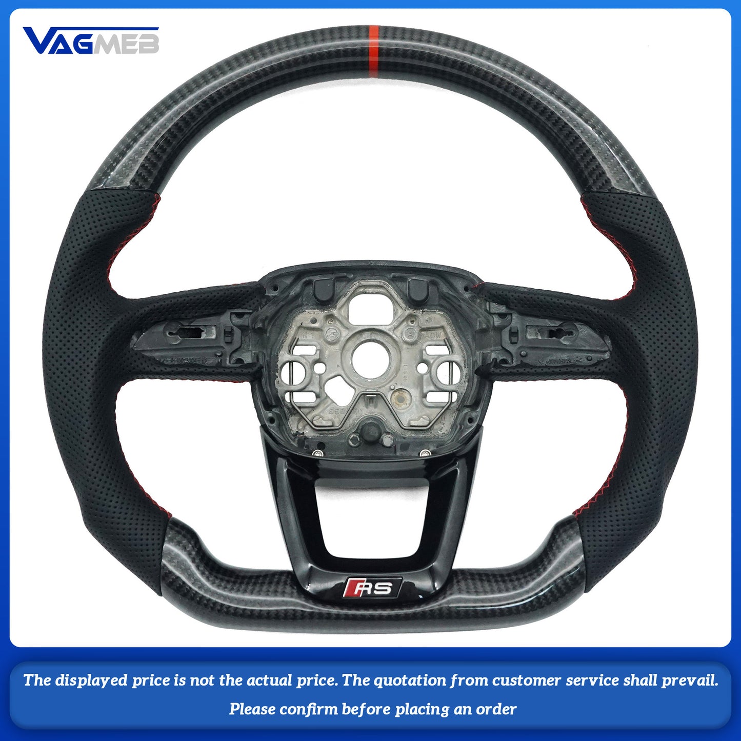 For Audi RS logo Q3 steering wheel
