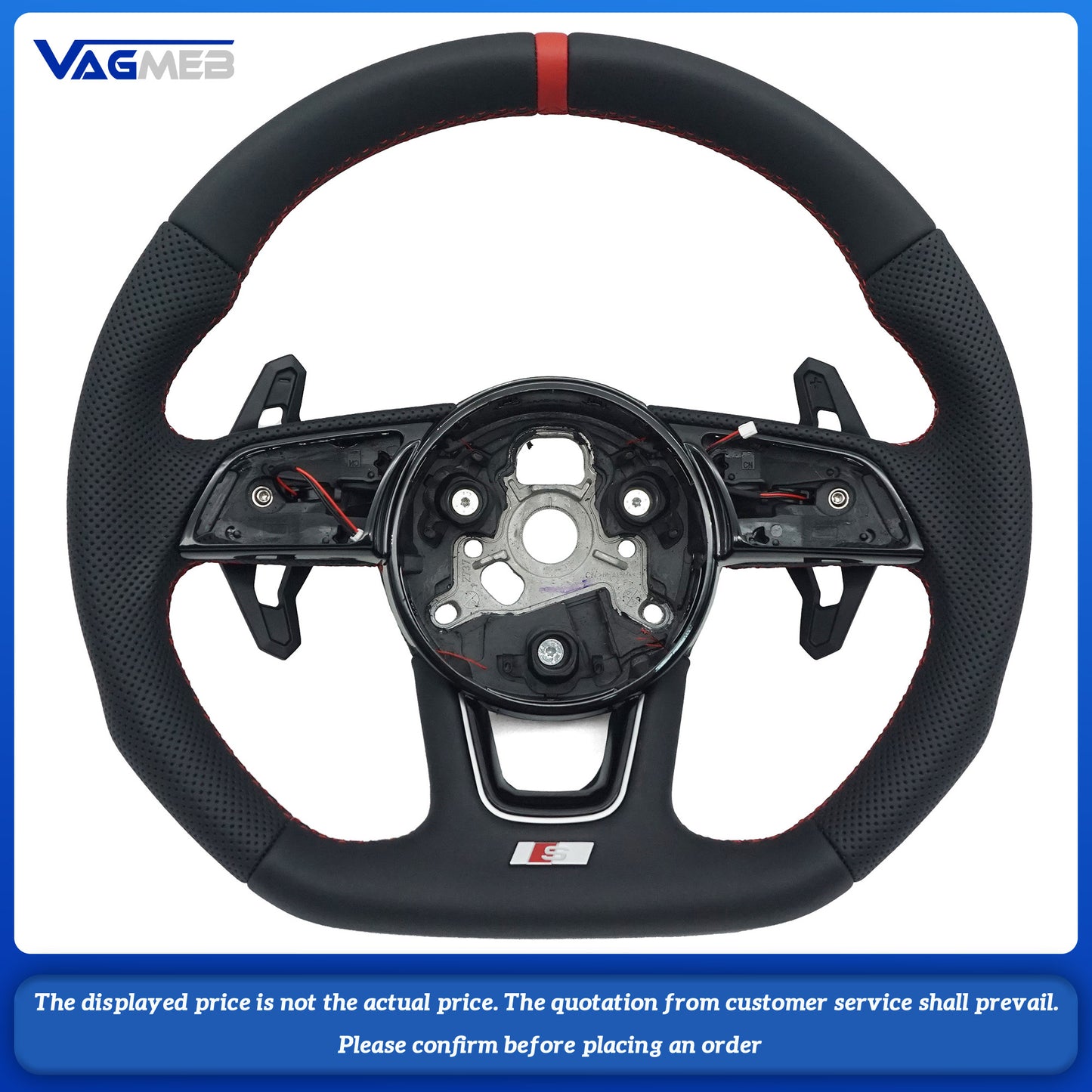 For Audi S logo A4B9 steering wheel
