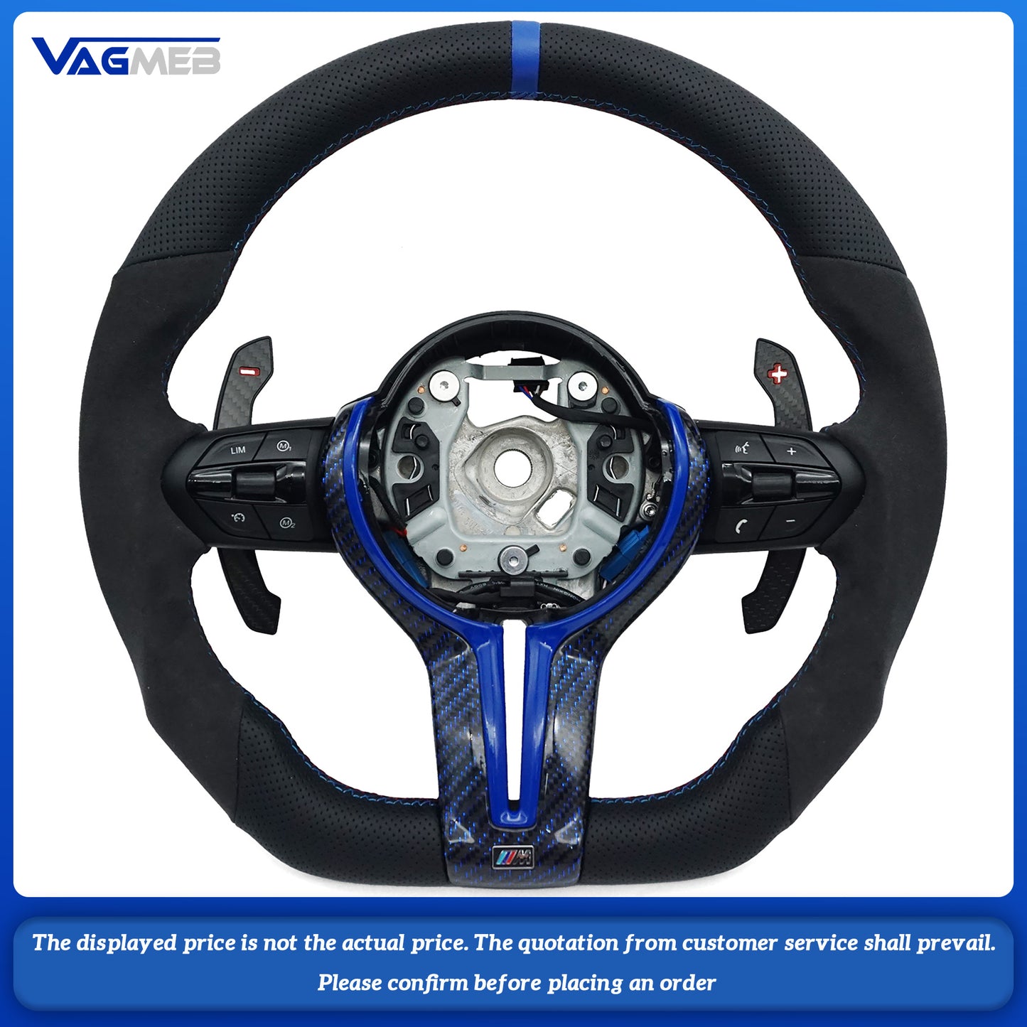 For BMW F30 F32 F10 F20 F07 F01 E46 E60 E90 M3 M5 M6 steering wheel