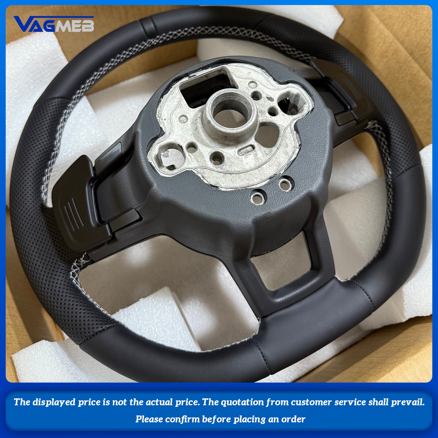 Steering wheel For VW Golf 7.5 GTI MK7 Volkswagen Polo GTS GTD GTE Scirocco R Passat CC R-Line