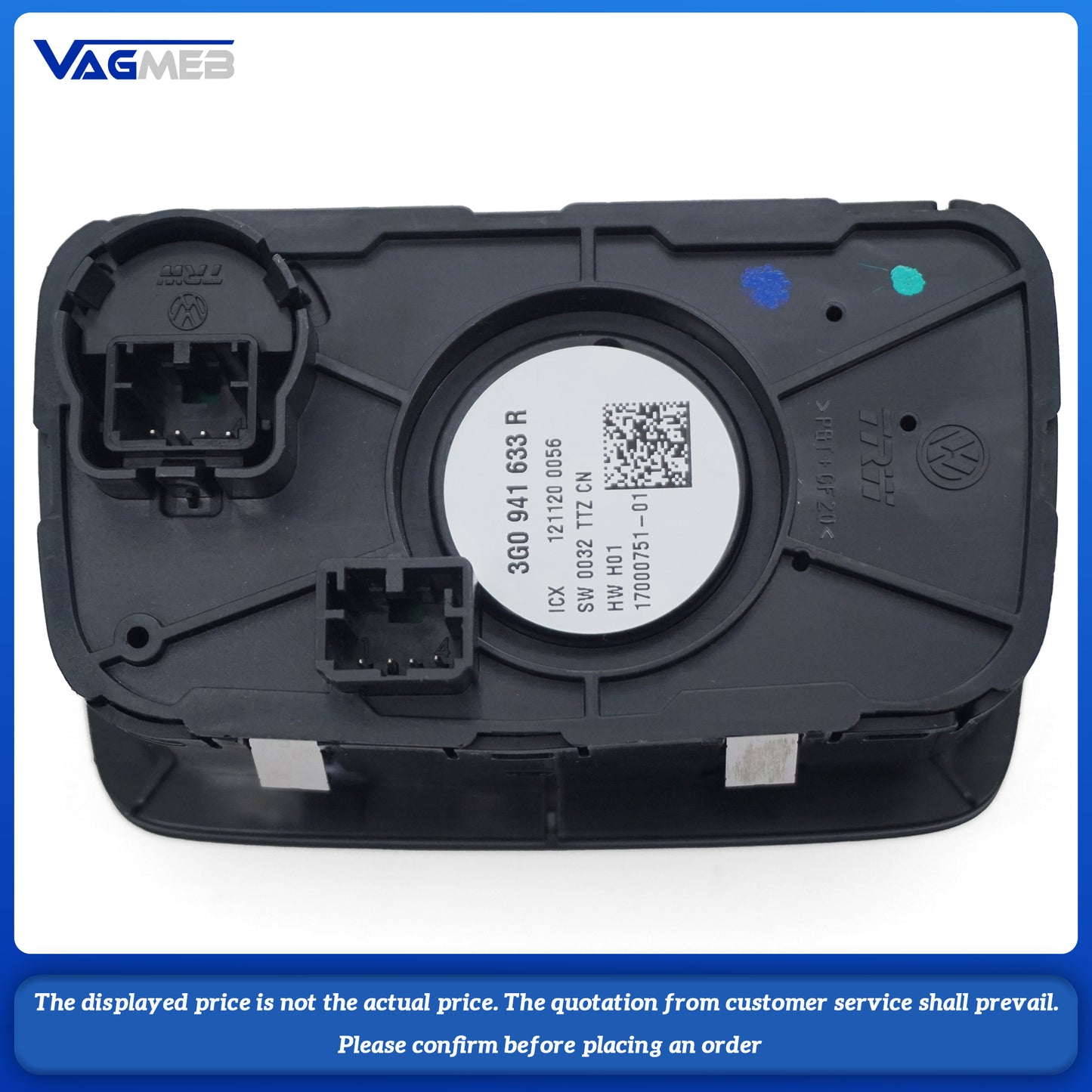For VW PASSAT B8 3G HEADLIGHT SWITCH CONTROL UNIT Light Multi Switch 3G0 941 633R