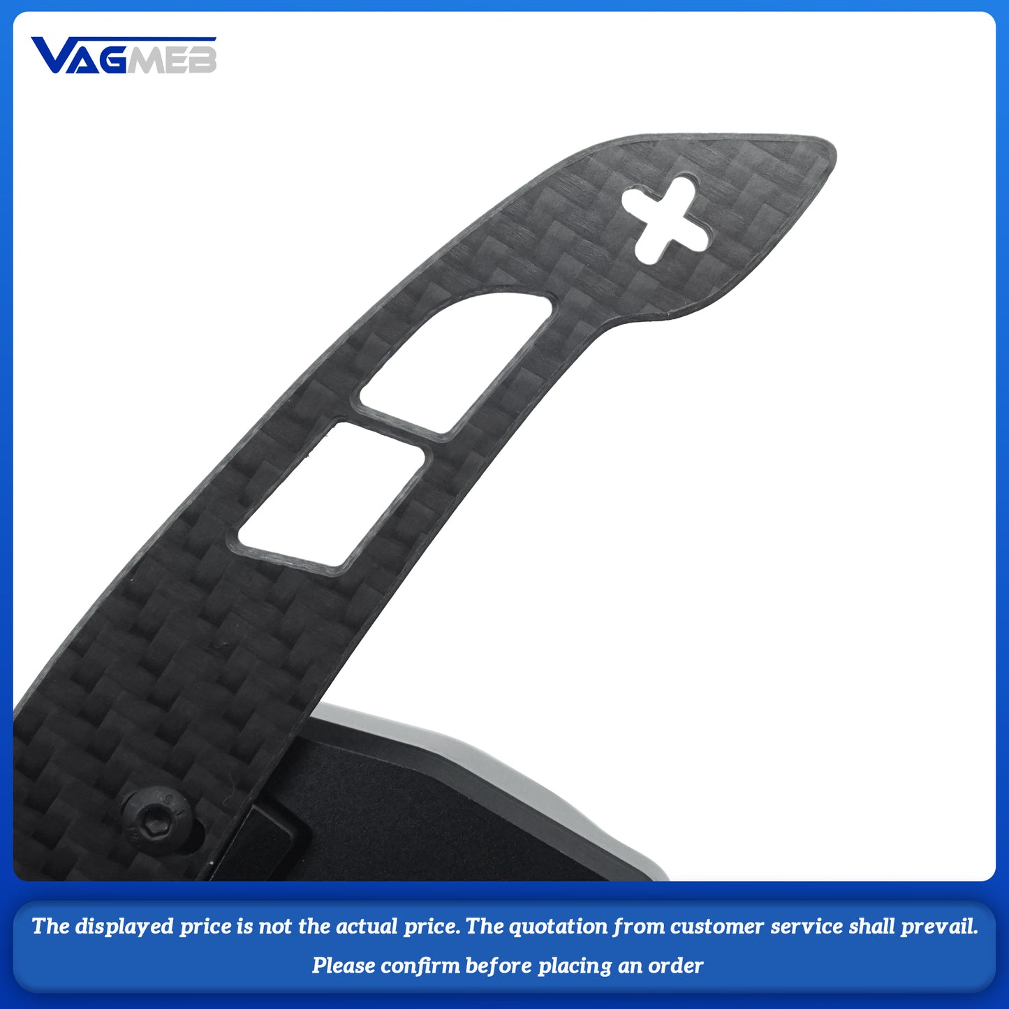 For VW Polo Carbon Fiber Magnetic Steering Wheel Paddle Shifters
