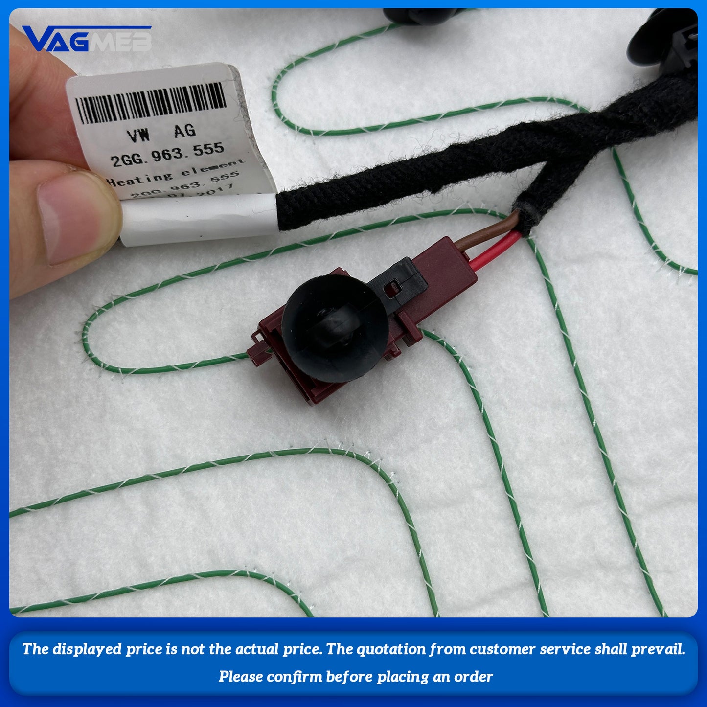 cushion heating and backrest heating For VW Tharu eat cushion heating 2GG 963 555 557