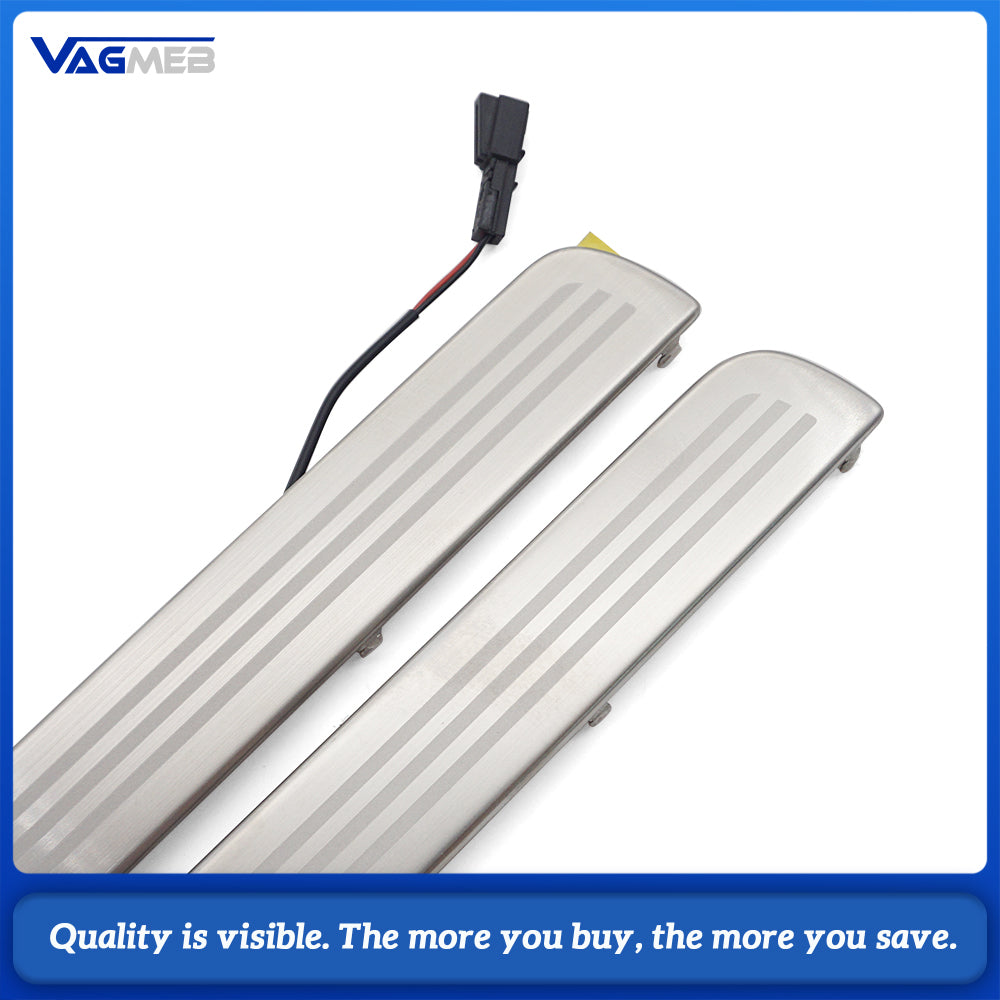 Car LED Door Sill Welcome Light Illuminated Scuff Plate Lamp Replacement Part 35D947415 35D947416 35D947417 35D947418 For VW CC