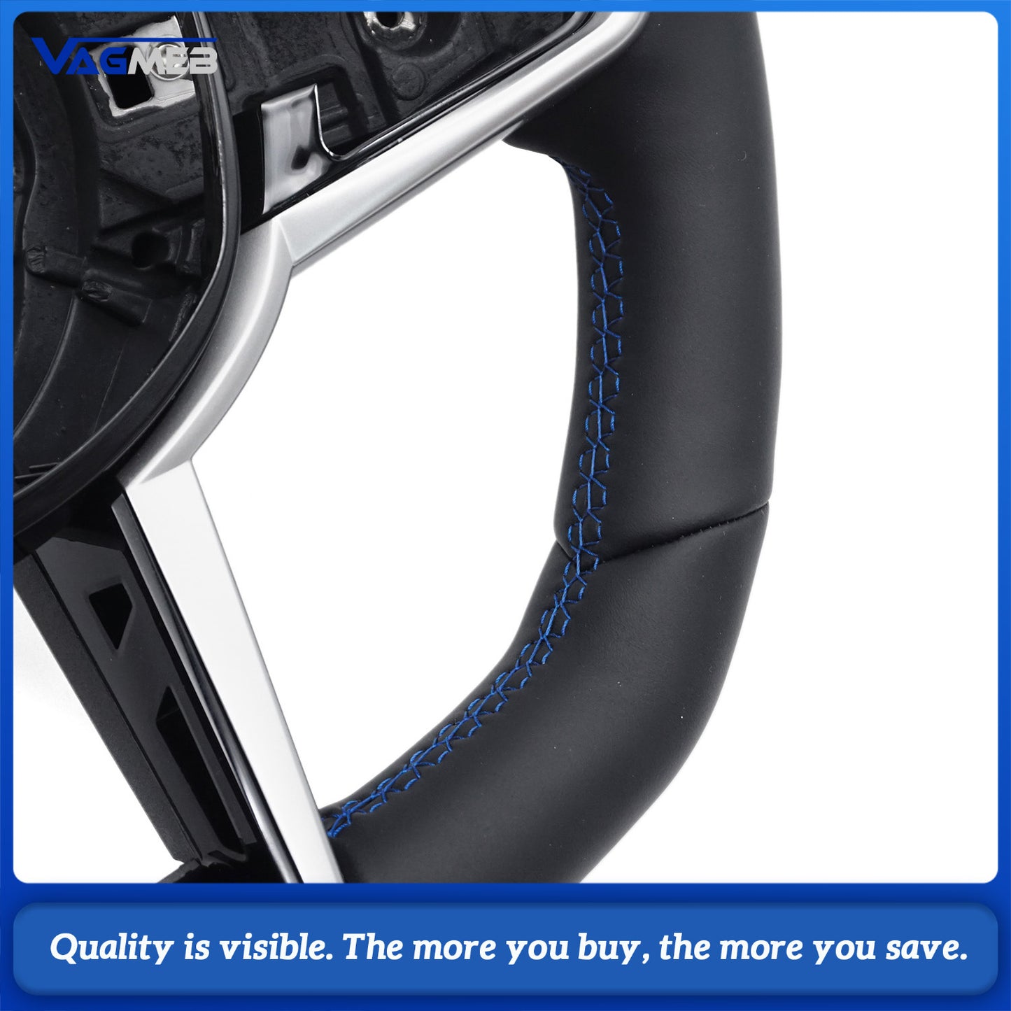 Upgraded Leather Car Steering Wheel For BMW 5 3 4 Series G02 G05 G01 G20 G82 G80 G22 G26 G30 G32 G87 F90 F95 Car Accessories