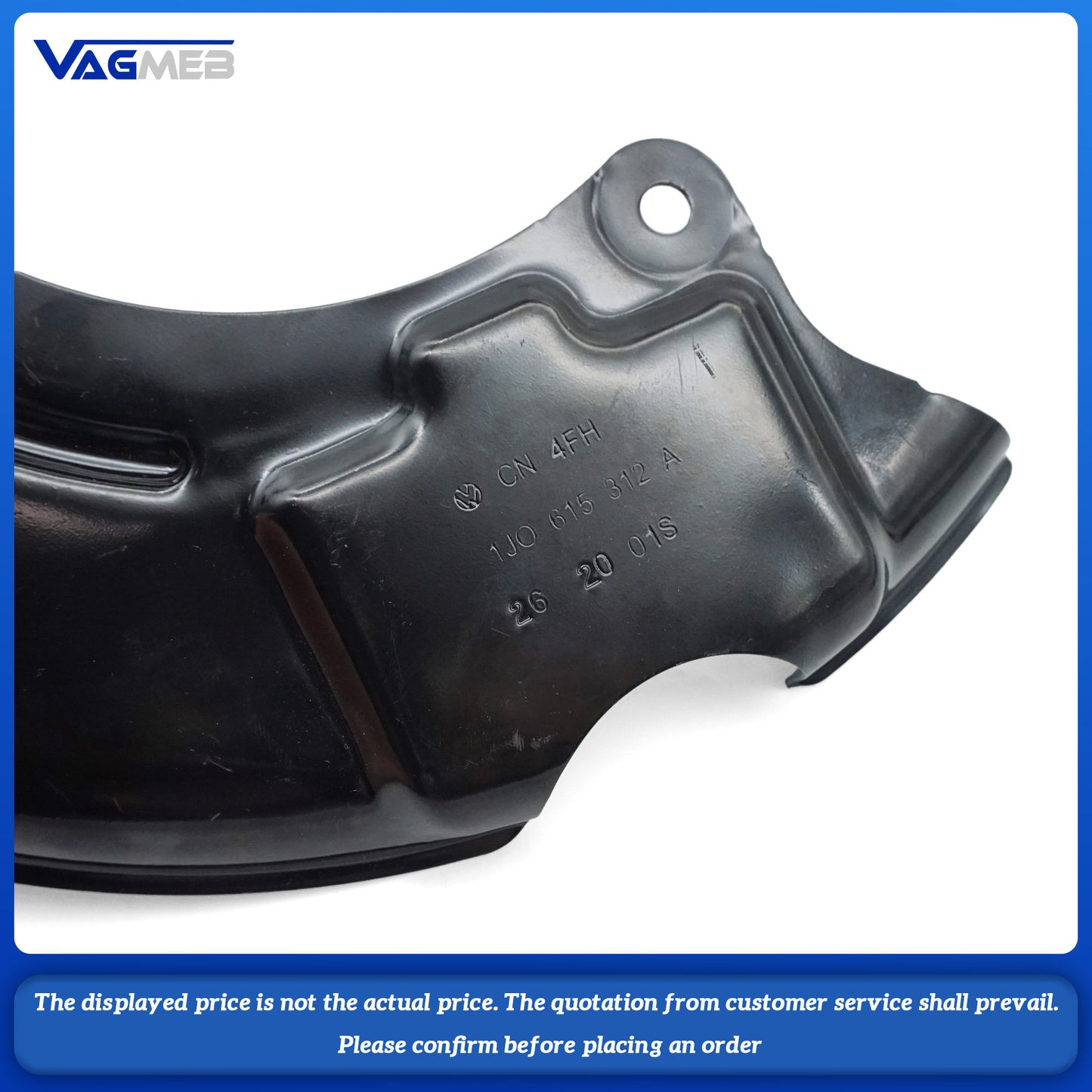 1set Brake Backing Plates Black Anchor Cover Splash Plates Fits for Audi Cars Brake Disc 1J0 615 311A3112A1J0 615 611D612D