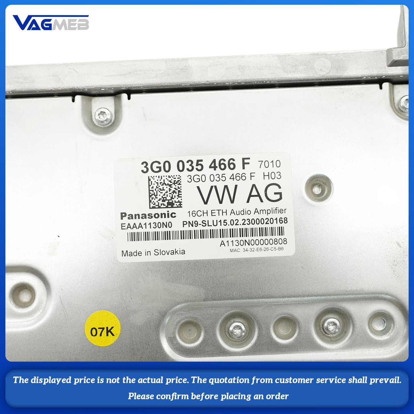 For VW ID7 Harman Kardon Audio System