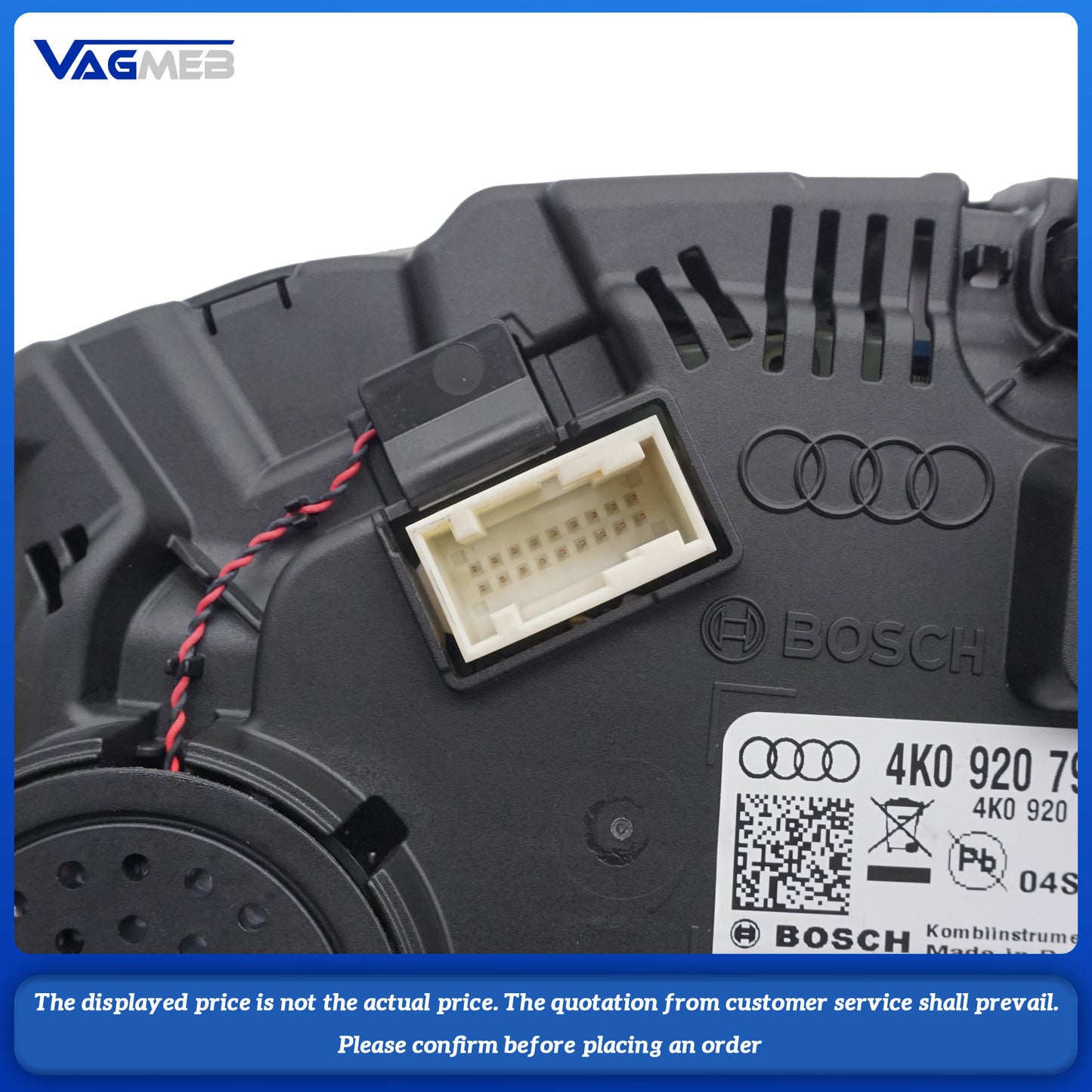 For Audi A6 C8 Virtual Cockpit LCD Instrument Panel 4K0 920 794E