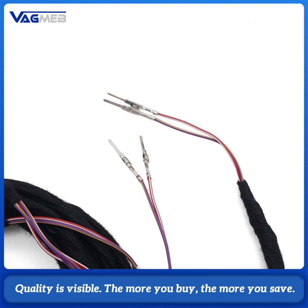 For Skoda Superb MK3 3V 2019 MQB 7‑Light Multi‑Color Ambient Light Wiring Harness, Car Interior Atmosphere Lamp Cable Harness Upgrade Accessory