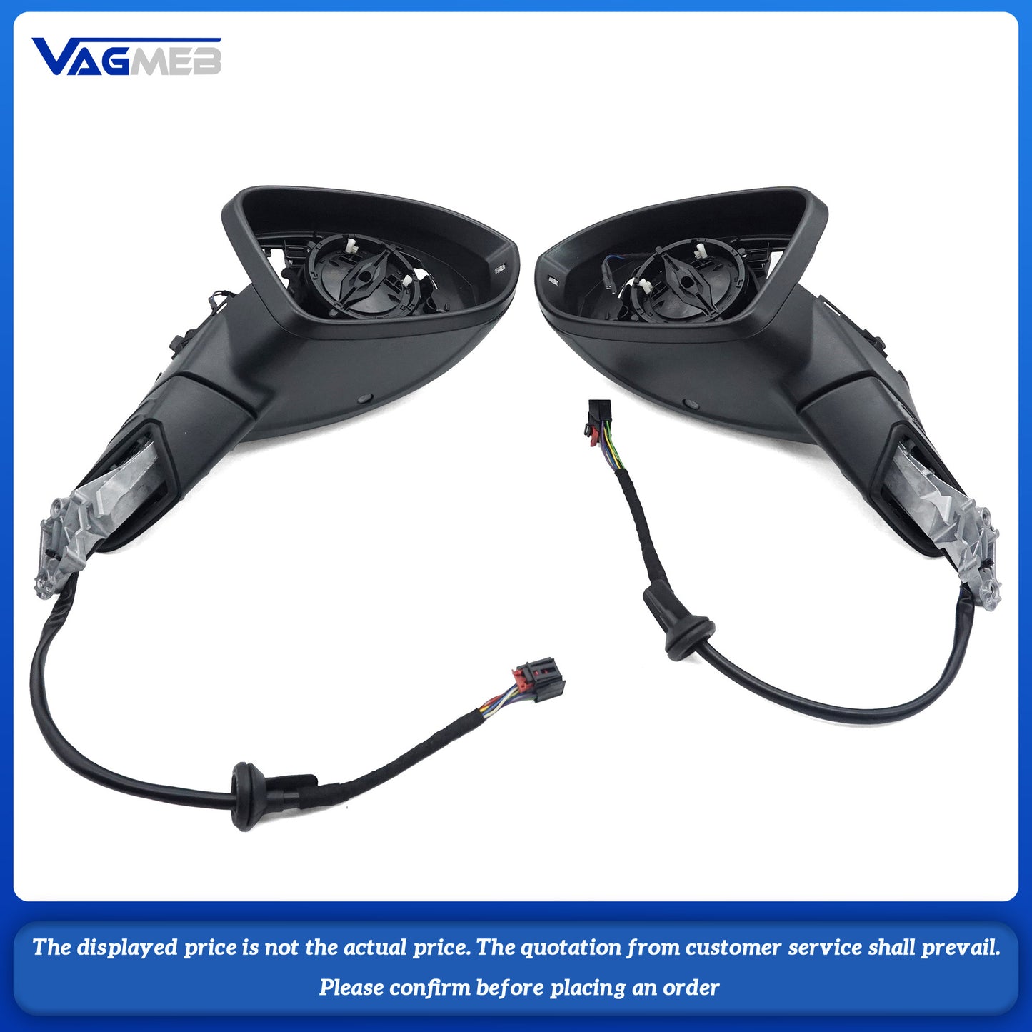 For VW Touran MK2 Folding Mirror Half Assembly Car Door Outside Rear View Mirror