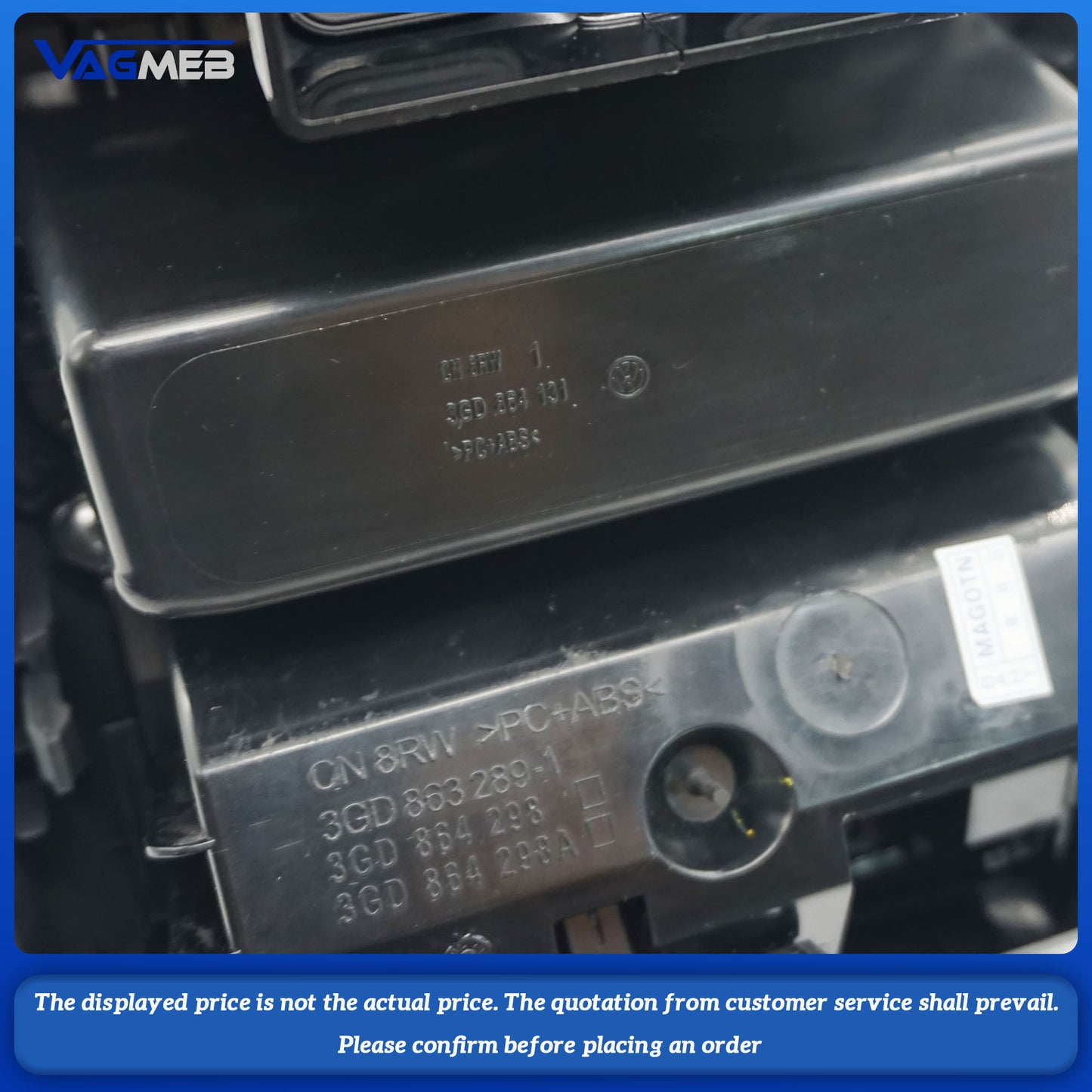 For VW Passat B8 rear air outlets 3GD 868 298