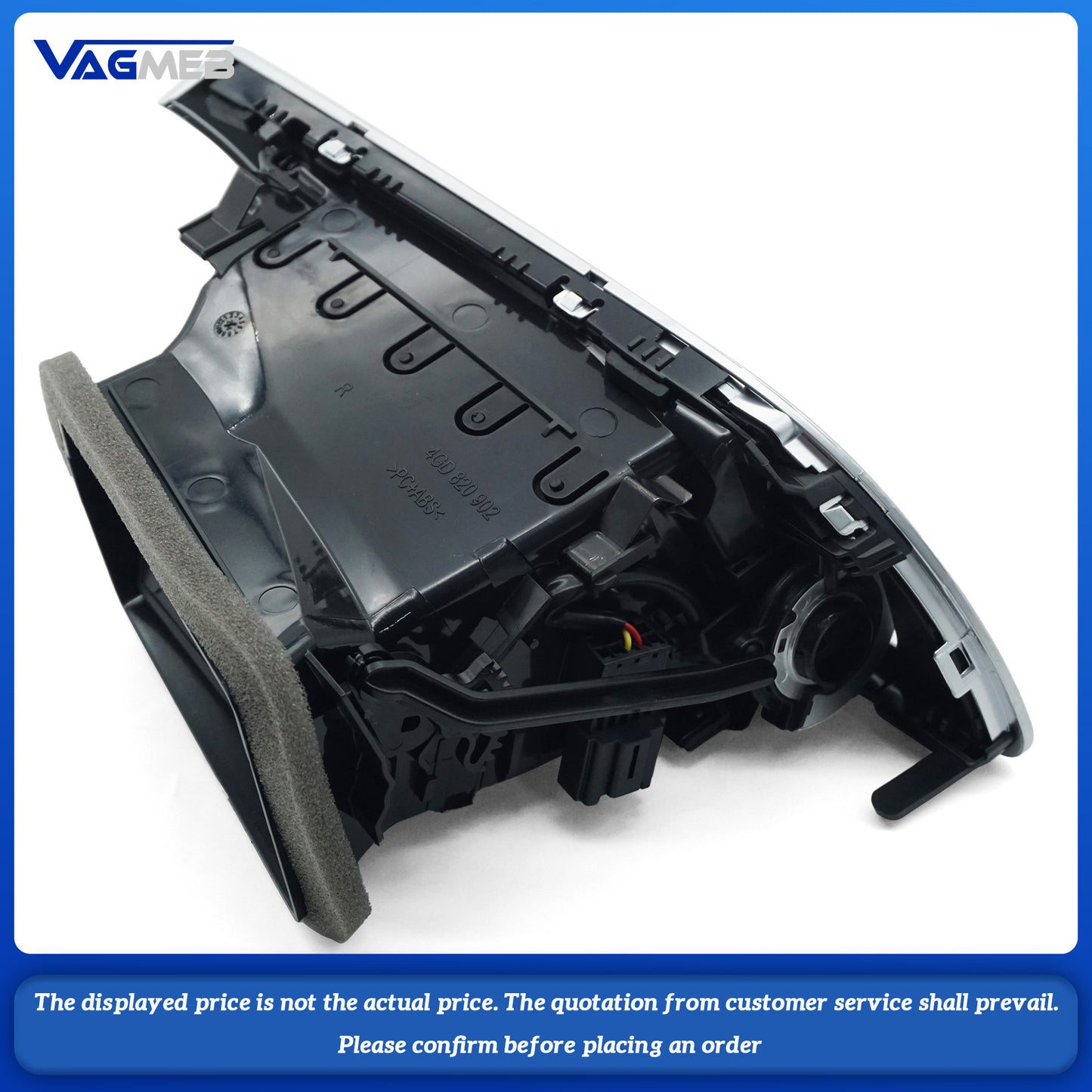 Car Interior Front Dash Center Console AC Air Vent Outlet For Audi A7 RS7 RS6 A6 C7 2011-2016 4G0 820 901 4G0 820 902