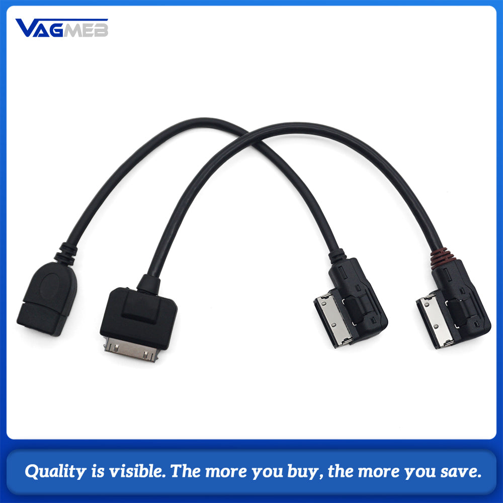 USB AUX Cable Music MDI MMI AMI to USB Female Interface Audio AUX Adapter Data Wire For AUDI A3 A4 A4L A5 A6 A8 Q5