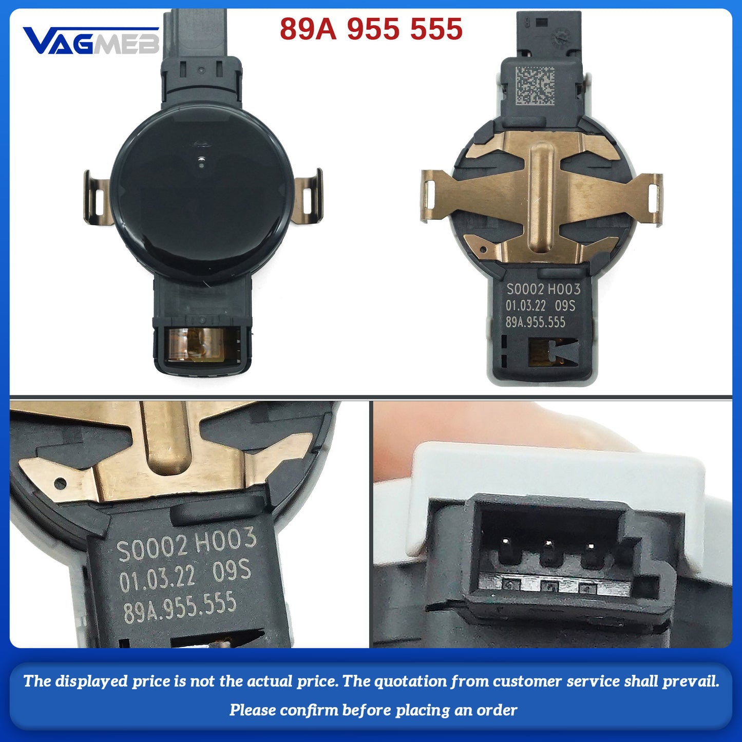 For Audi ID.4 Q4 Q5 E-Tron Rain Sensor 89A 955 555