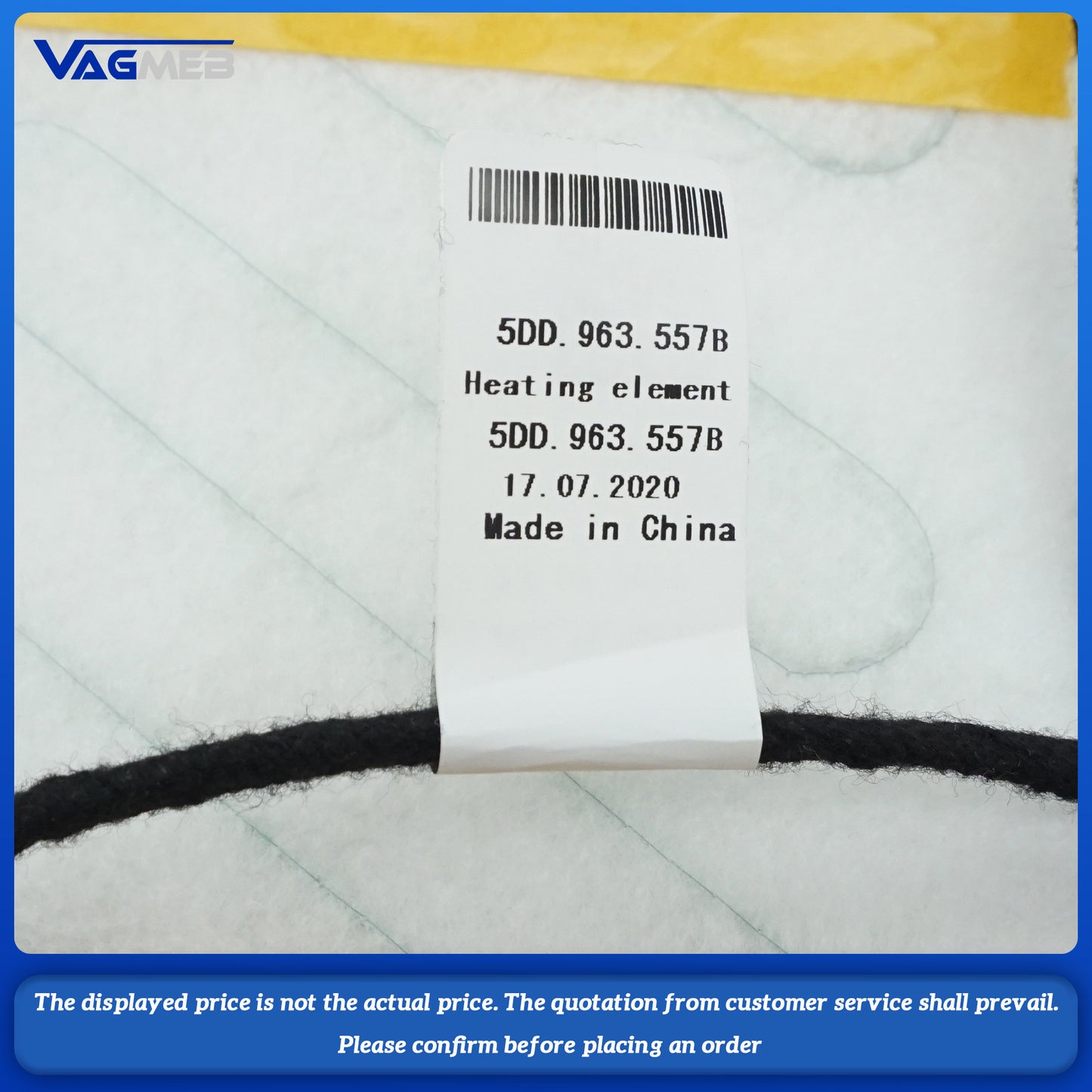OEM Front driver and passenger seat heating pad back heating package For Skoda Octavia 5DD 963 555B 557B
