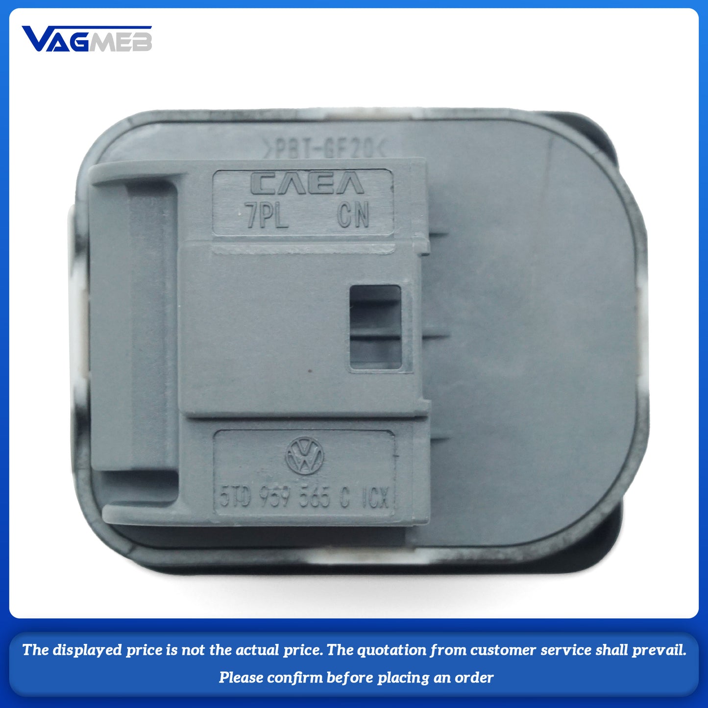 For the 2017 VW Atlas electrically folding rearview mirror half assembly