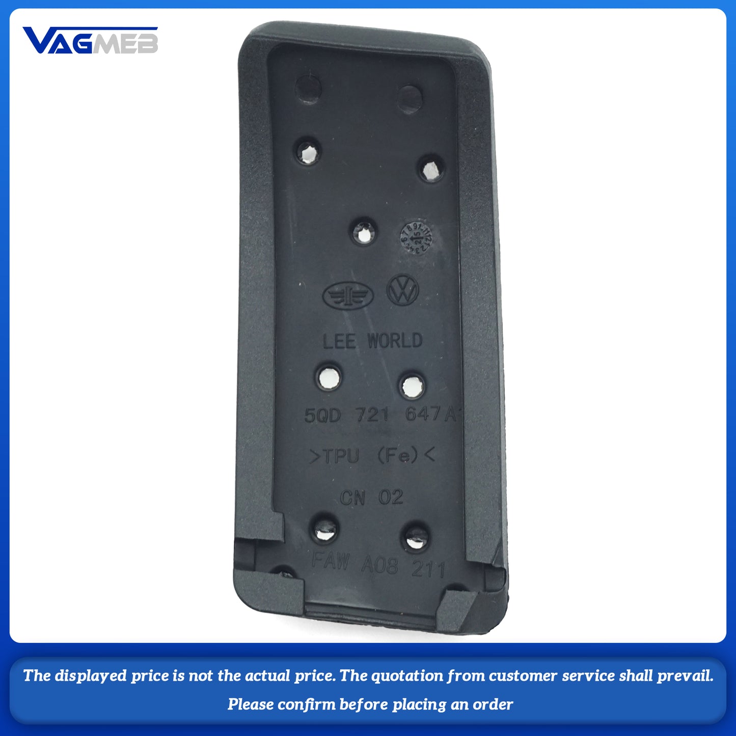 Stainless Steel Pedal Cover For VW Golf MK7 MK8 GTi MK7 Polo Passat B8 Audi A3 Q2L Q3
