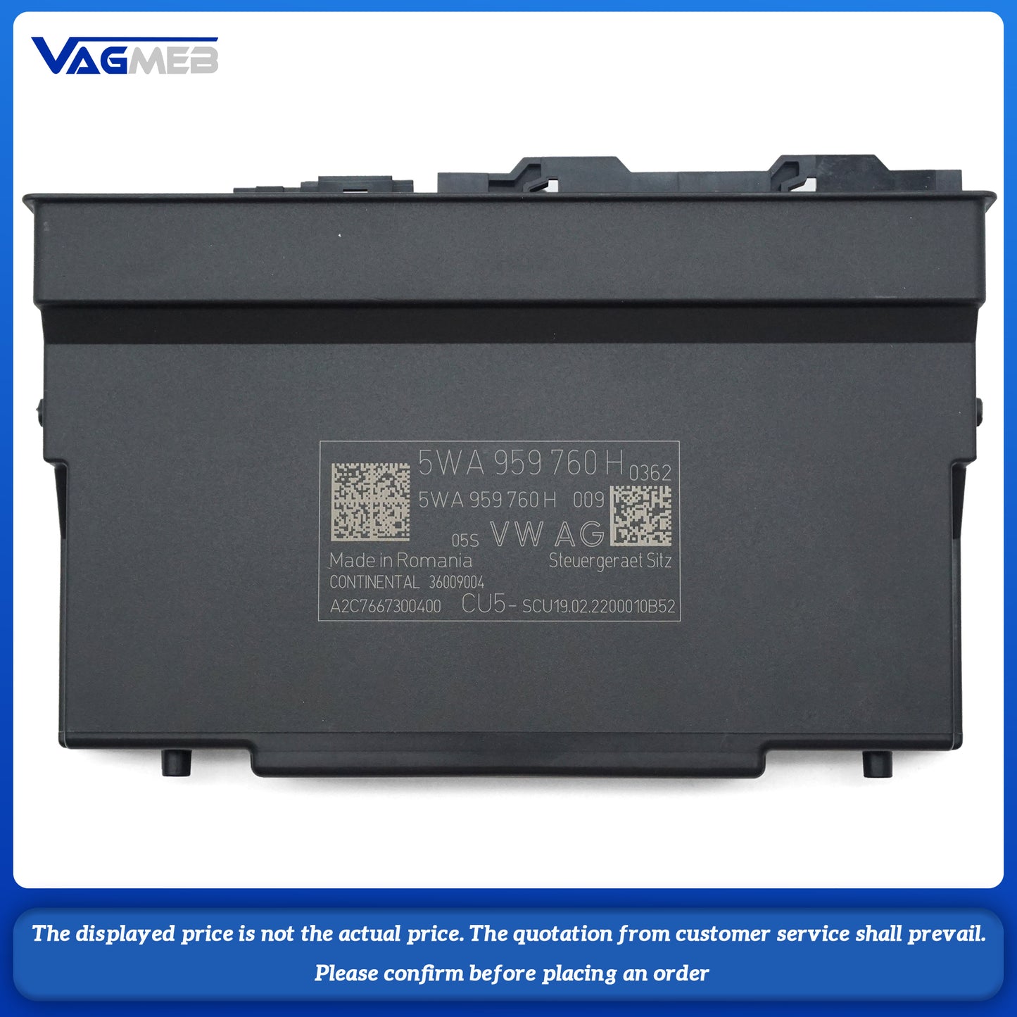 For VW 2019 Passat B8 B8.5 model, a set including driver's seat memory and seat massage function