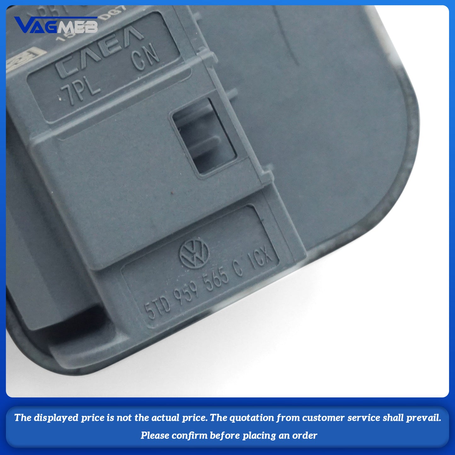 For the 2017 VW Atlas electrically folding rearview mirror half assembly