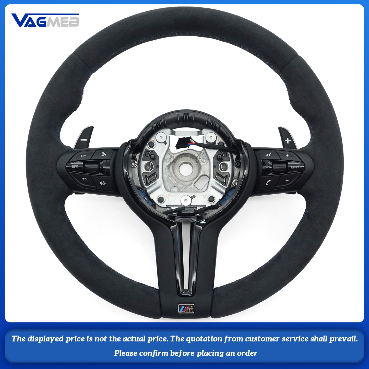 M Sport Steering Wheel Alcantara Steering Wheel for BMW E Series M3 E90 E91 E92 E93 X5 E70 X6 E71 X1 E84 E81 E82 E87 E88