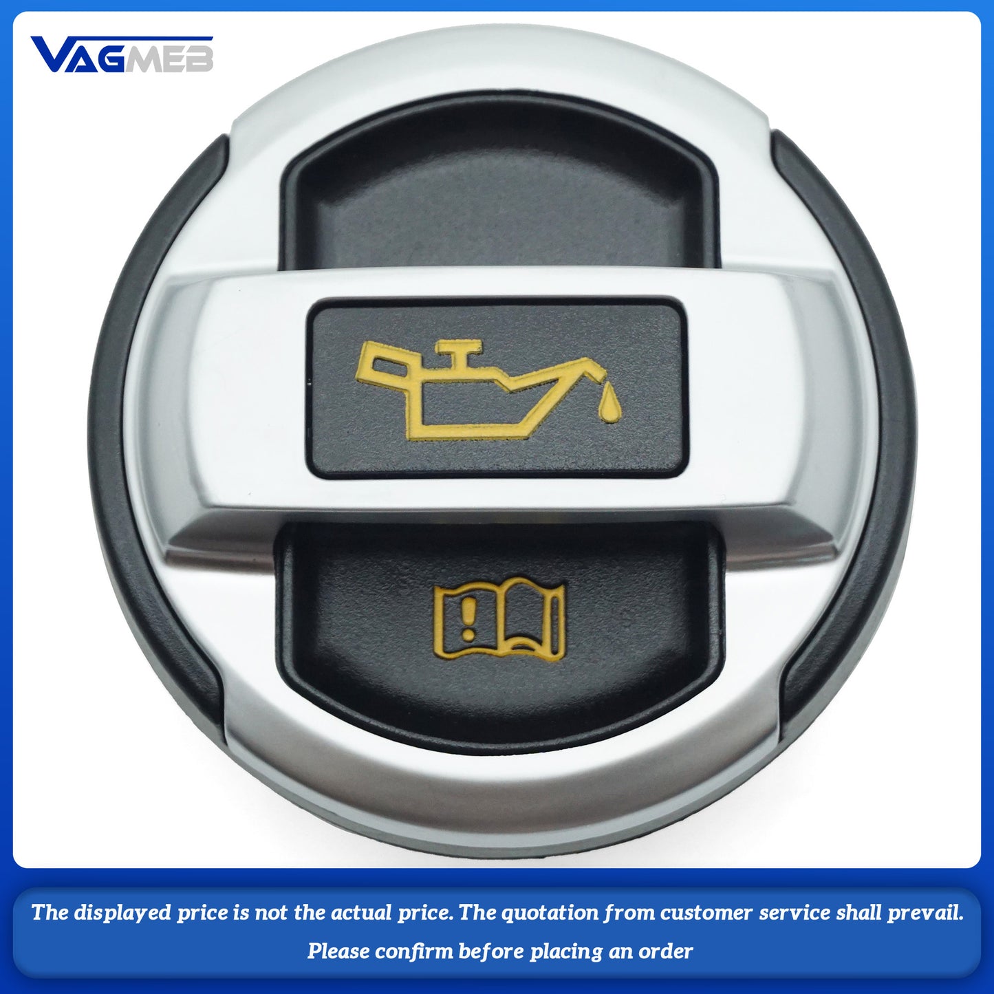 For Audi A1 A2 A3 A4 A5 A6 A8 R8 Q7 TT Seat Alhambra Altea Arosa Chrome-plated oil cap