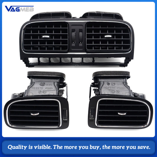 For VW Polo Car Front Central Dash Left Right Middle Air Conditioner AC Vent Grille Assembly For VW 2011-2018 6R0819703 6R0819704