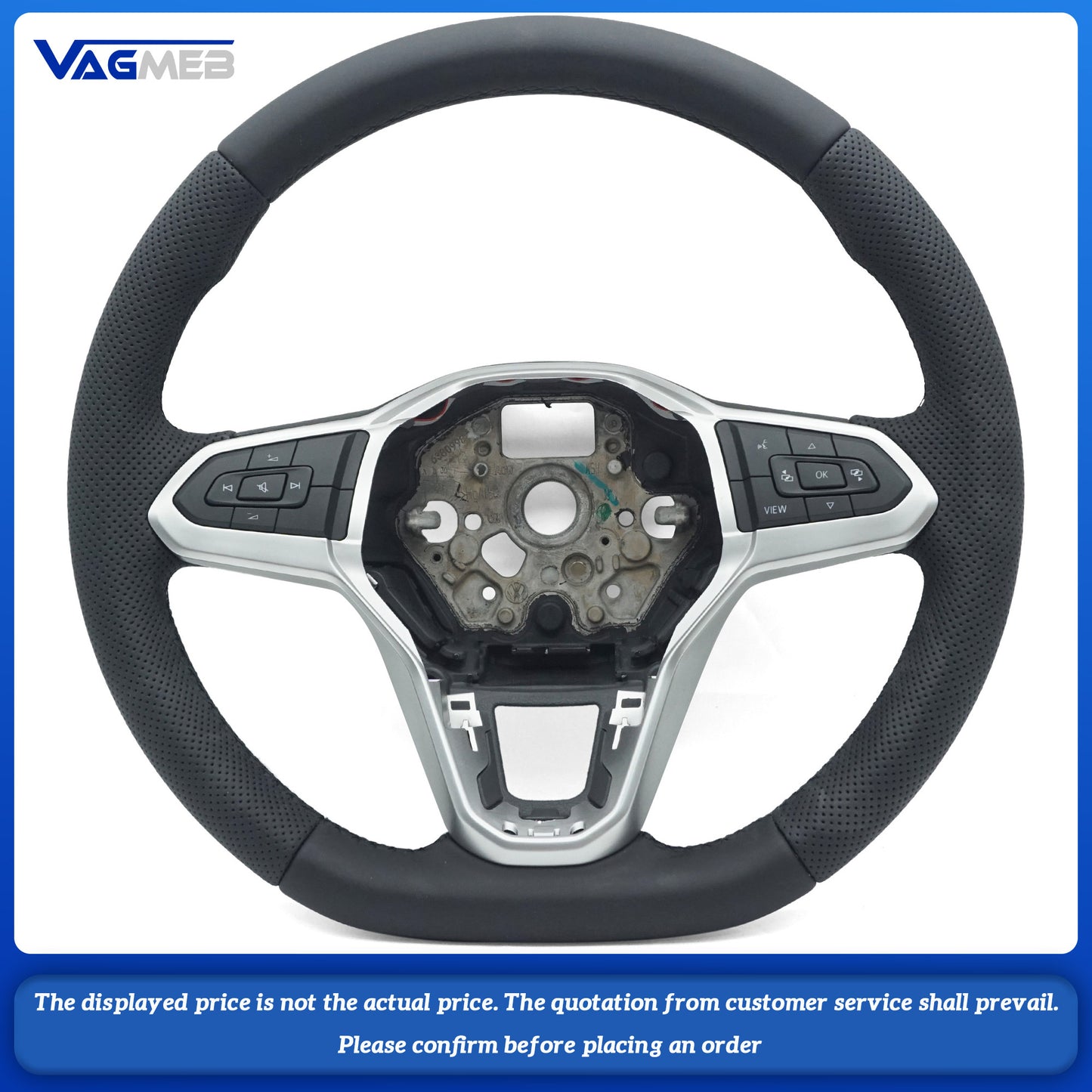 Multivan Multifunction Steering Wheel Leather Steering Wheel Multifunction Perforated For VW T6.1
