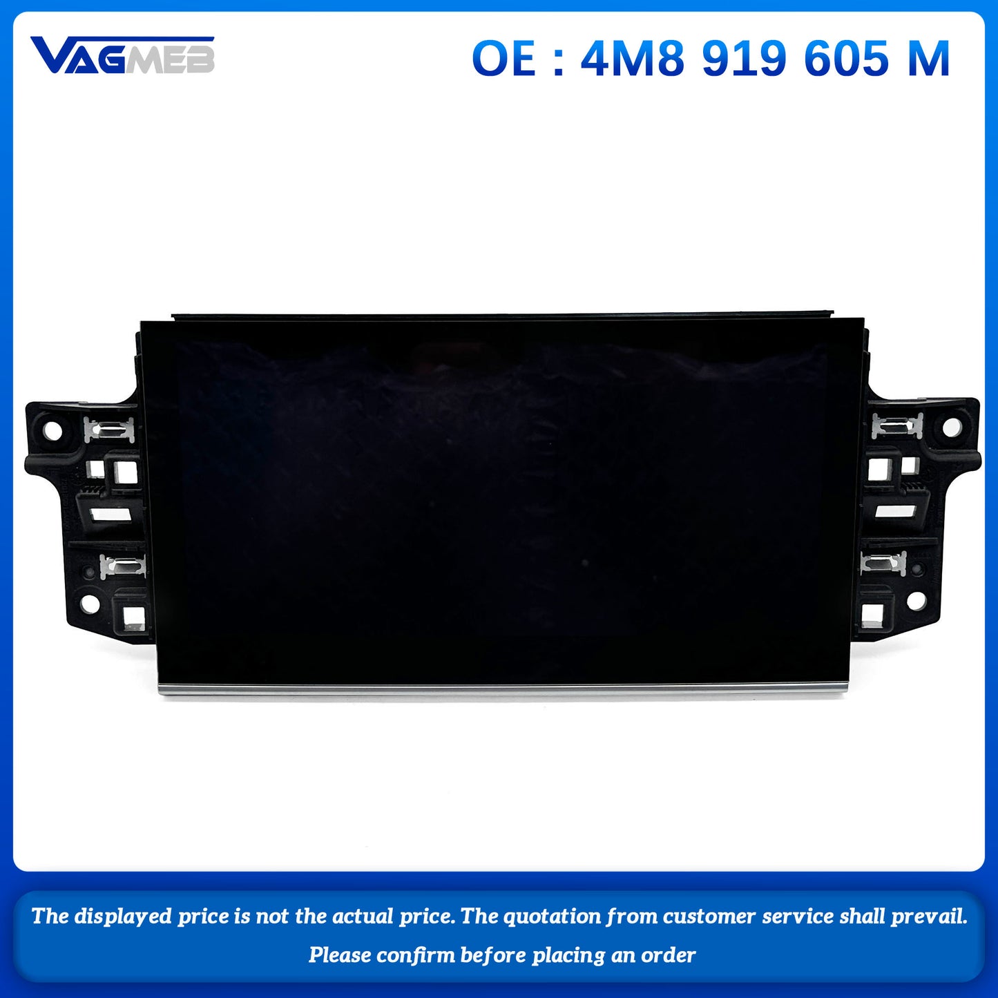 4M8 919 605 M For Audi Q7 Q8 RSQ8 glass screen 9.2 inches