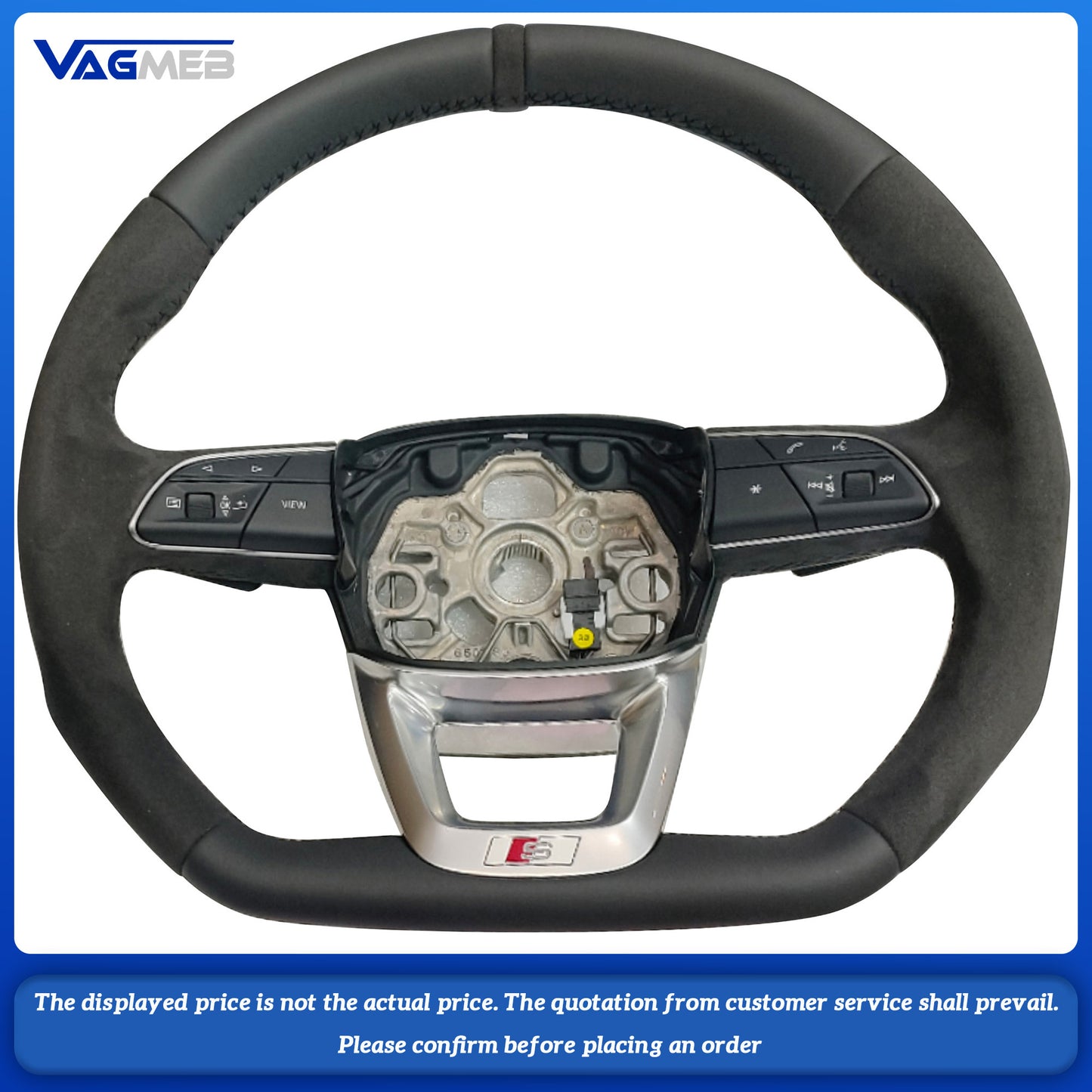 For Audi S/RS/Sline logo s3 Q3 Q5 Q7 RSQ3 RSQ5 RSQ8 Q8 steering wheel