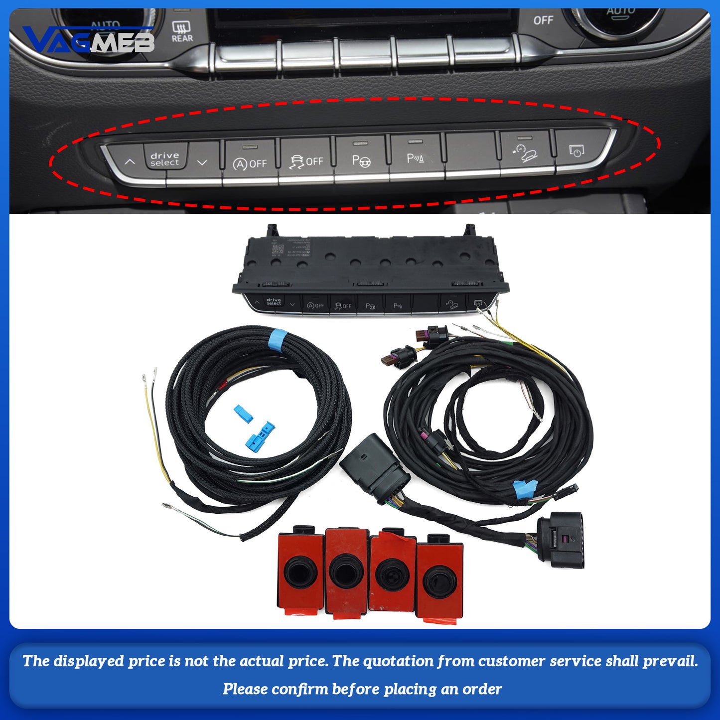 For Audi Q5 2023 Park Assist System Kit PLA Auto Parking OPS 8K UPDATE 12K