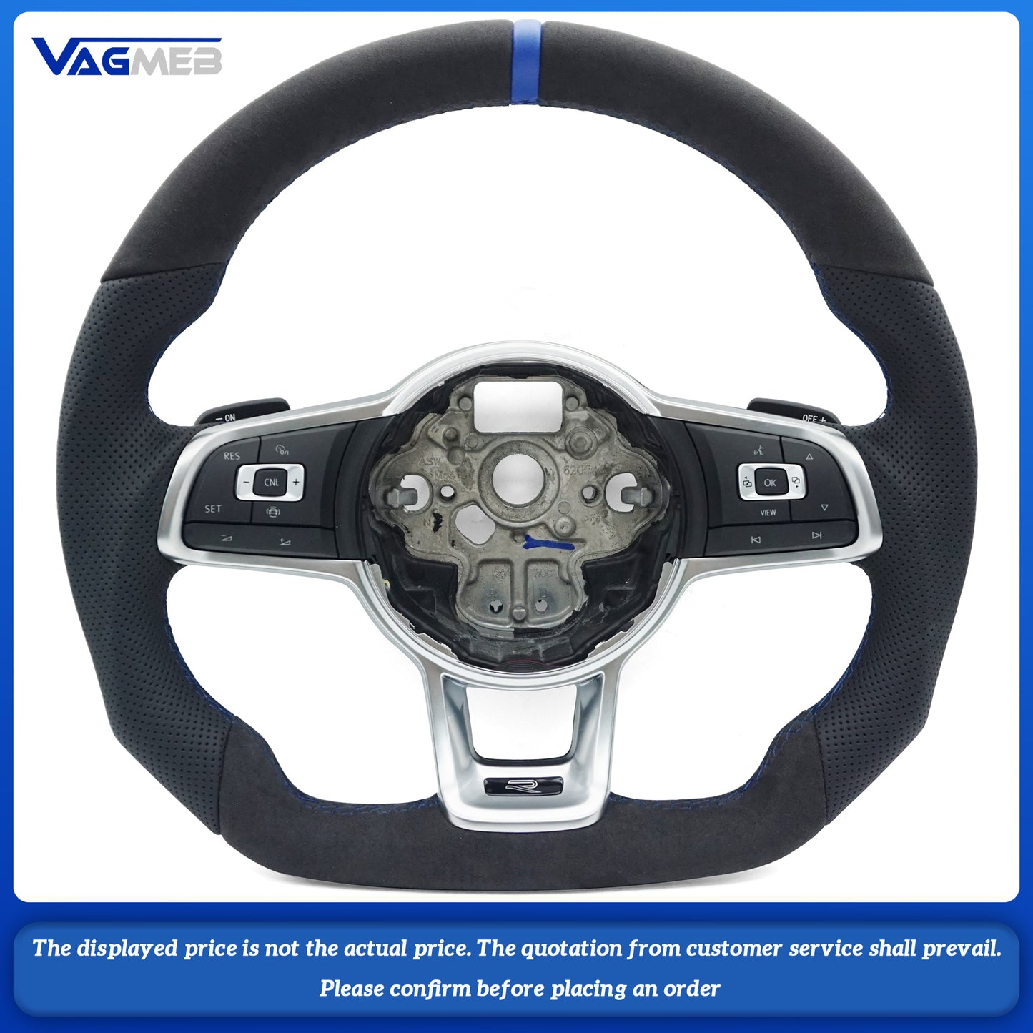 For VW Golf MK 6 7 7.5 GTI GTD GTE R Polo Customm carbon fiber RLine sports steering wheel