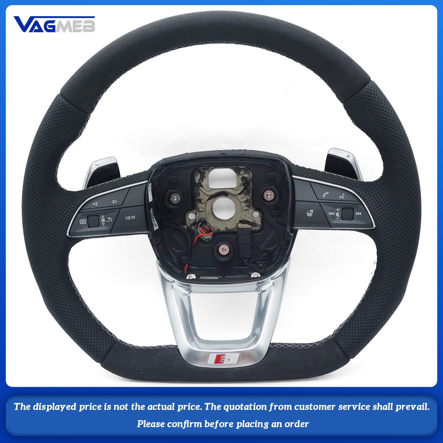 For Audi S Logo Q5 FY - Light gray trim with heated steering wheel