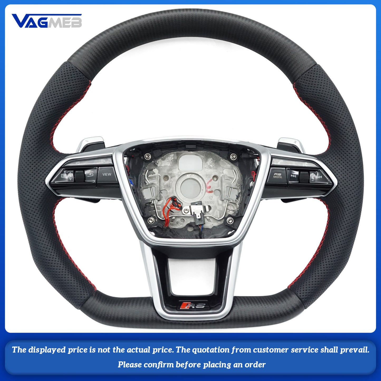 For Audi RS logo A6C8 Steering Wheel with heating