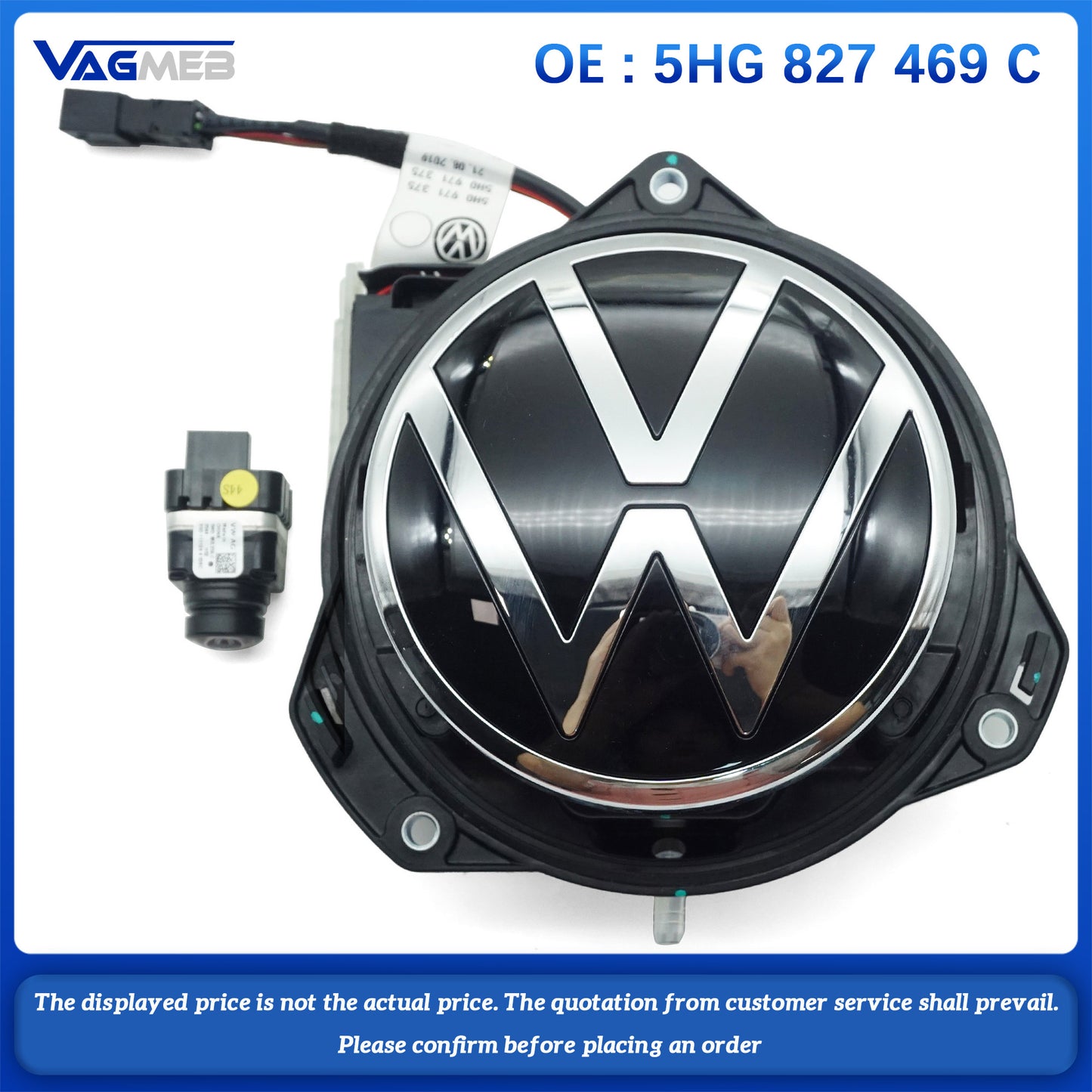 Rear View Camera Flip Cover For VW Golf MK8CC Tiguan Reverse Image Display Motorcycle Equipment Accessories large screen display 5HG 827 469 C