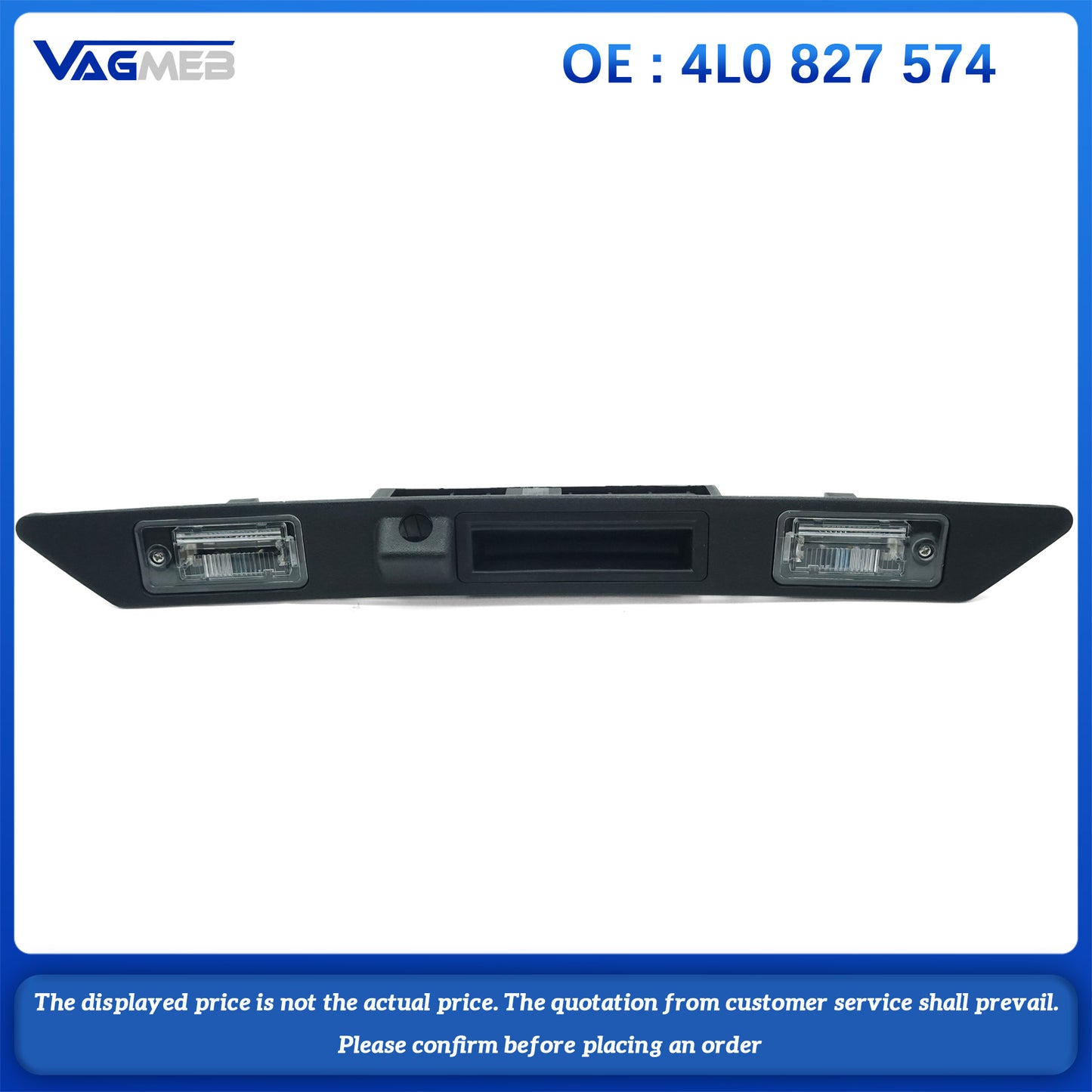 Rear License Plate Light Trunk Tailgate Handle Switch For Audi A3 A4 A6 Q7 RS4 RS6