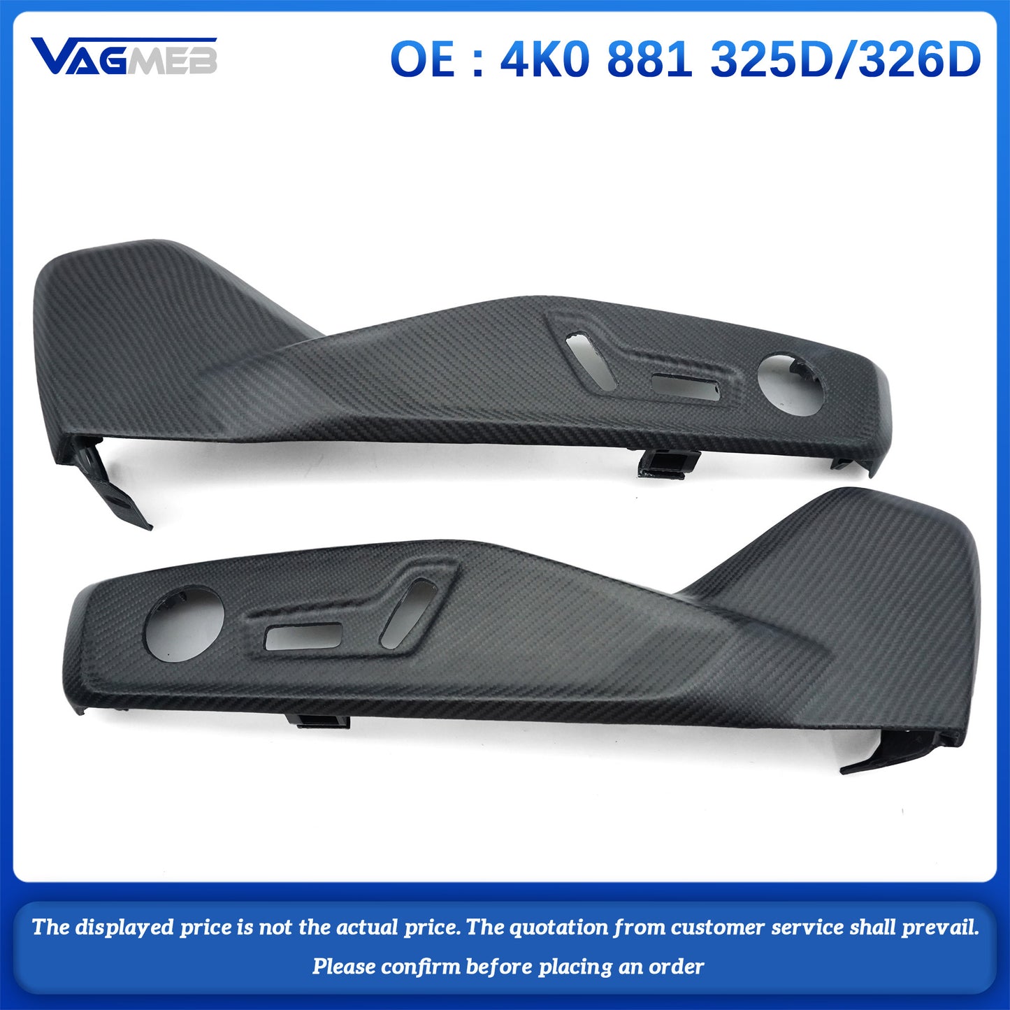 For Audi A6C8 electric seat side trim panel 4K0 881 325D/326D