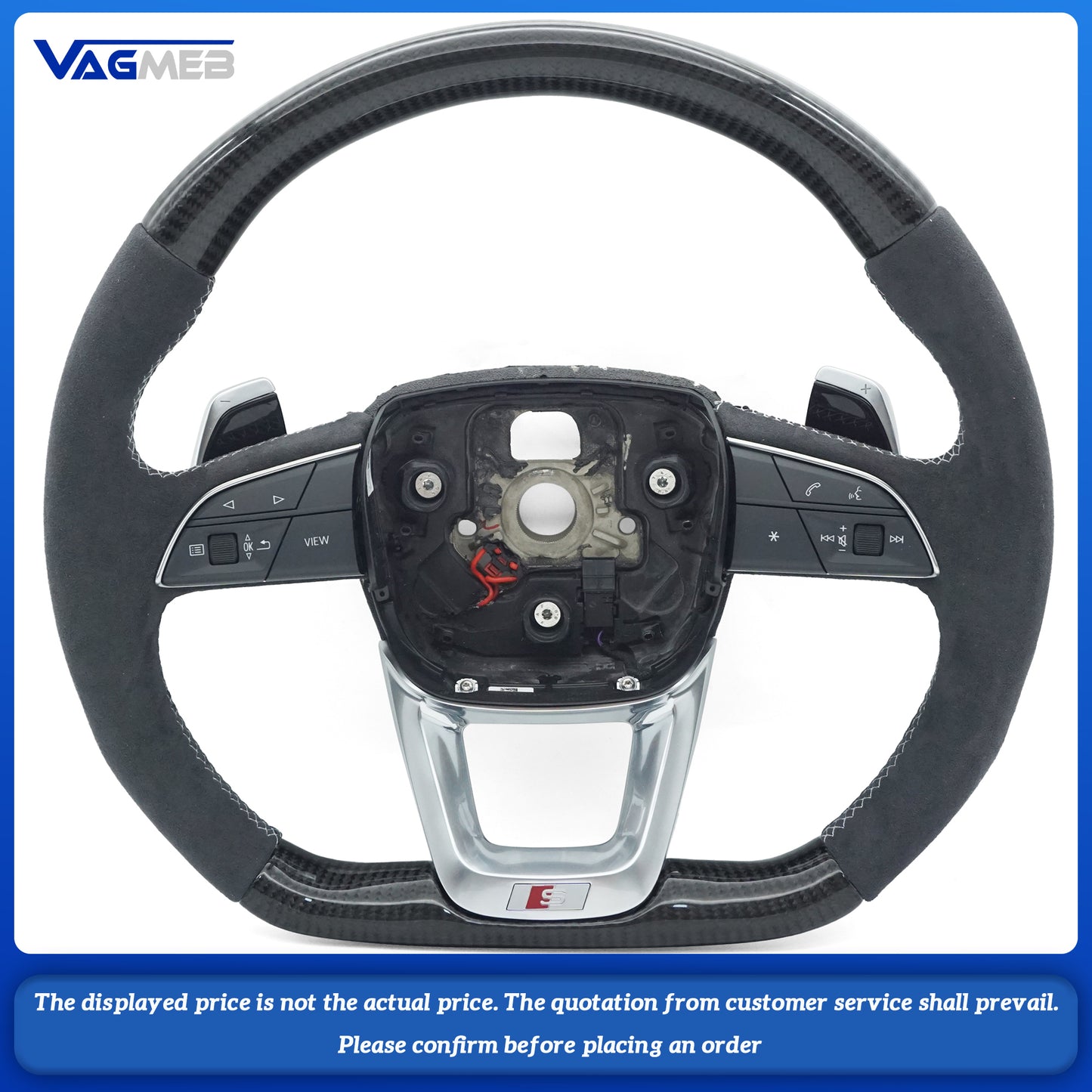For Audi Q5 FY custom carbon fiber flat bottomed sports car steering wheel