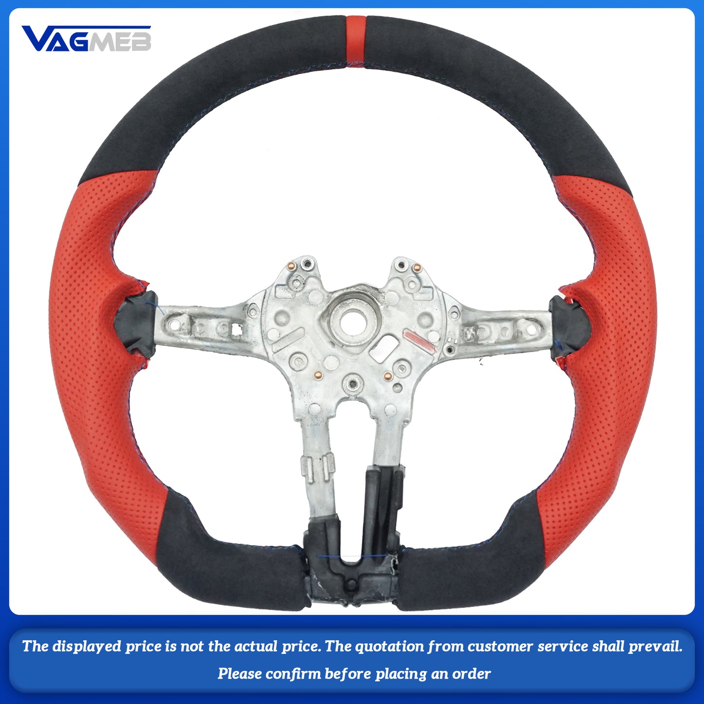Bare disk Leather Steering Wheel Grip design For BMW F30 F20 F22 F23 F33 F34 F48 X5 F15 X1 X3 F25 M3 F80 E90 E70 E84 M Serie
