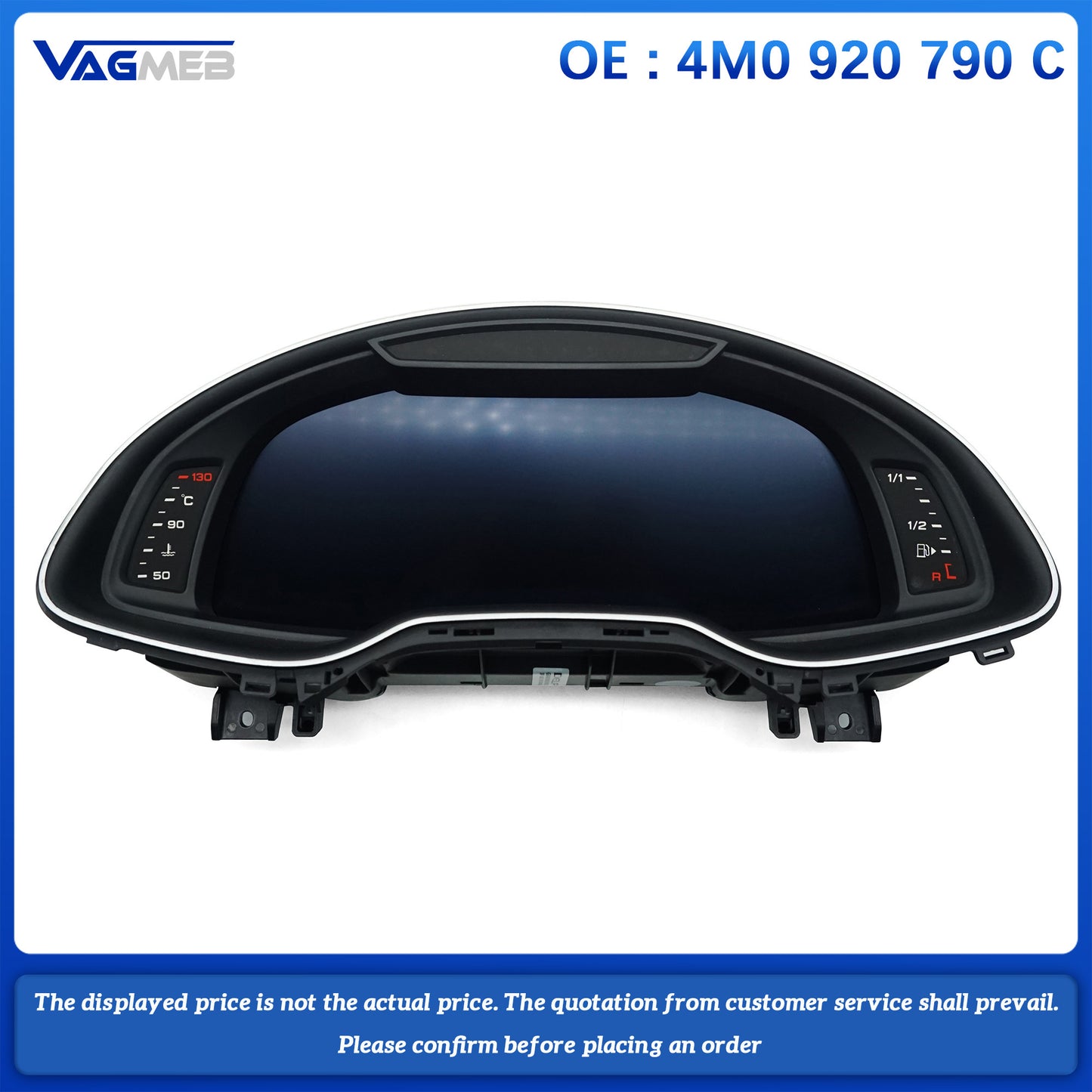 Virtual cockpit LCD instrument panel For Audi Q7 4M0 920 790 C